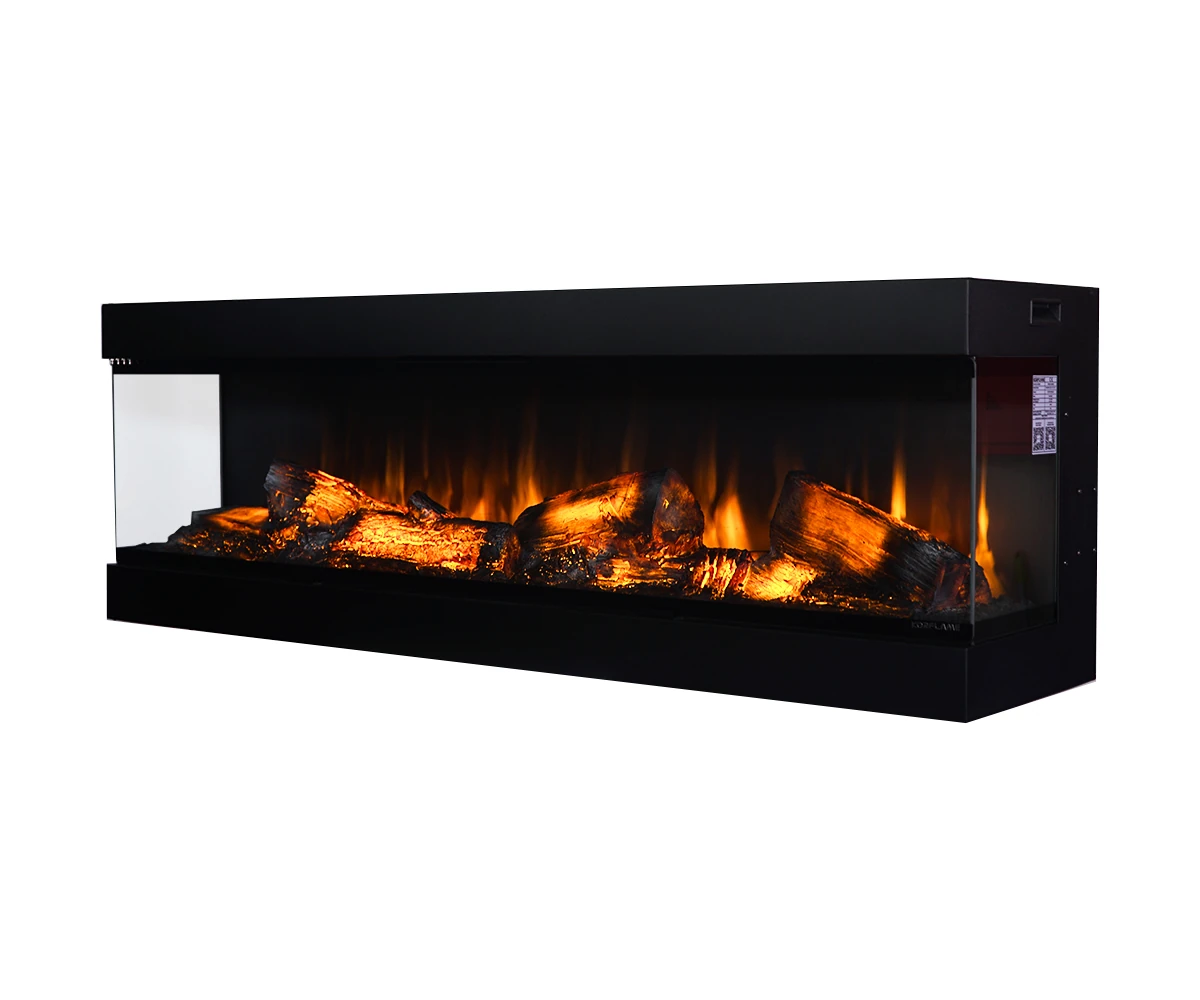 Korvista - 160 cm 3 Taraflı Elektrikli Şömine