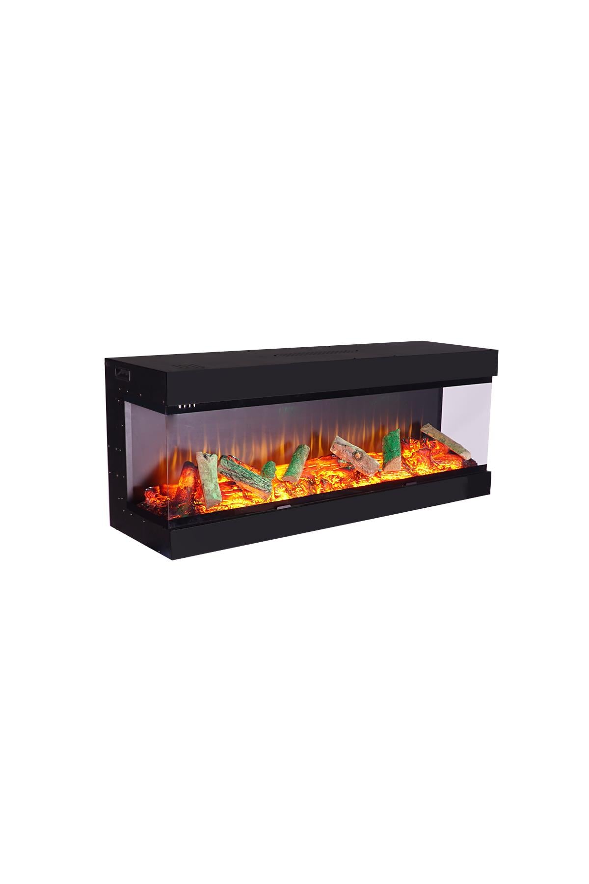 Korvista - 130 cm 3 Taraflı Elektrikli Şömine