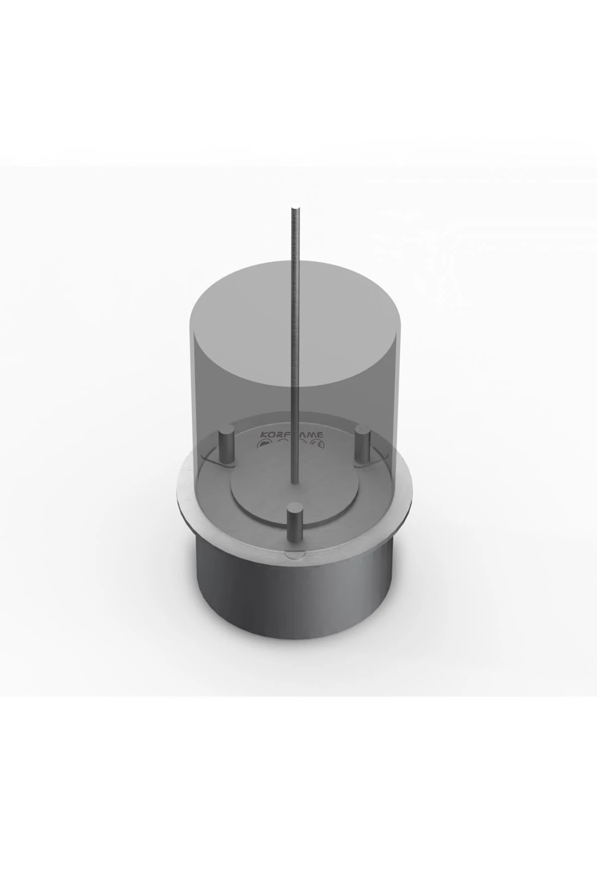 Korflame 25cm Dairesel Bioetanol Şömine Burner