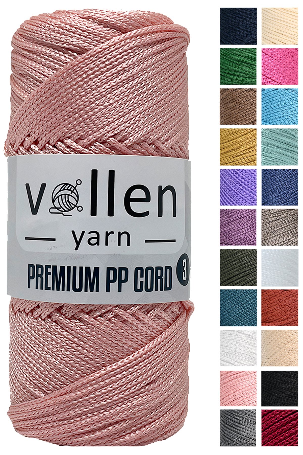 Vollen Yarn 1.5mm Polyester Makrome İpi 100gr 150 mt