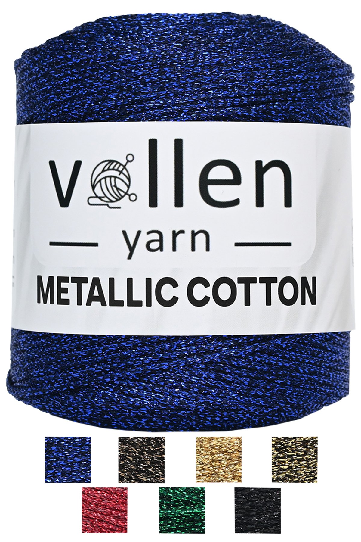 Vollen Yarn Premıum Metalik Koton Simli Örgü ipi,abiye çanta ipi,supla ipi,yelek ipi,amigurumi ipi,100gr 150mt