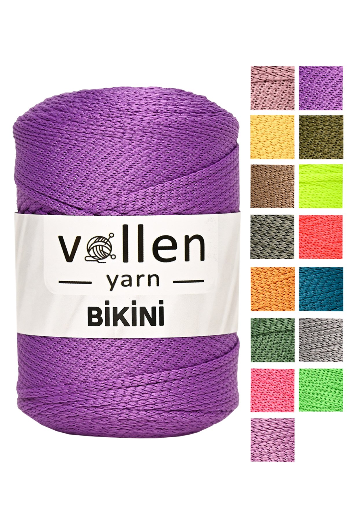 Vollen Yarn Bikini Mayo İpi,Su Tutmaz,Yazlık Pareo,Elbise,Şort,Bluz ipliği 100Gr/165Mt - 2902-MOR