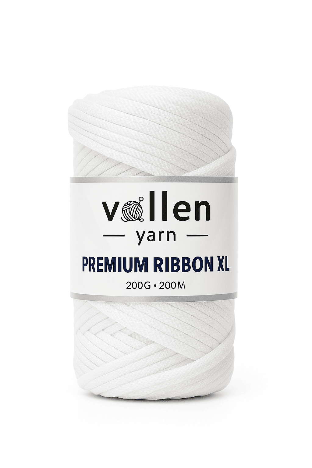 Vollen Yarn Premium 4mm Polyester Ribbon İpi 200Gr/100Mt
