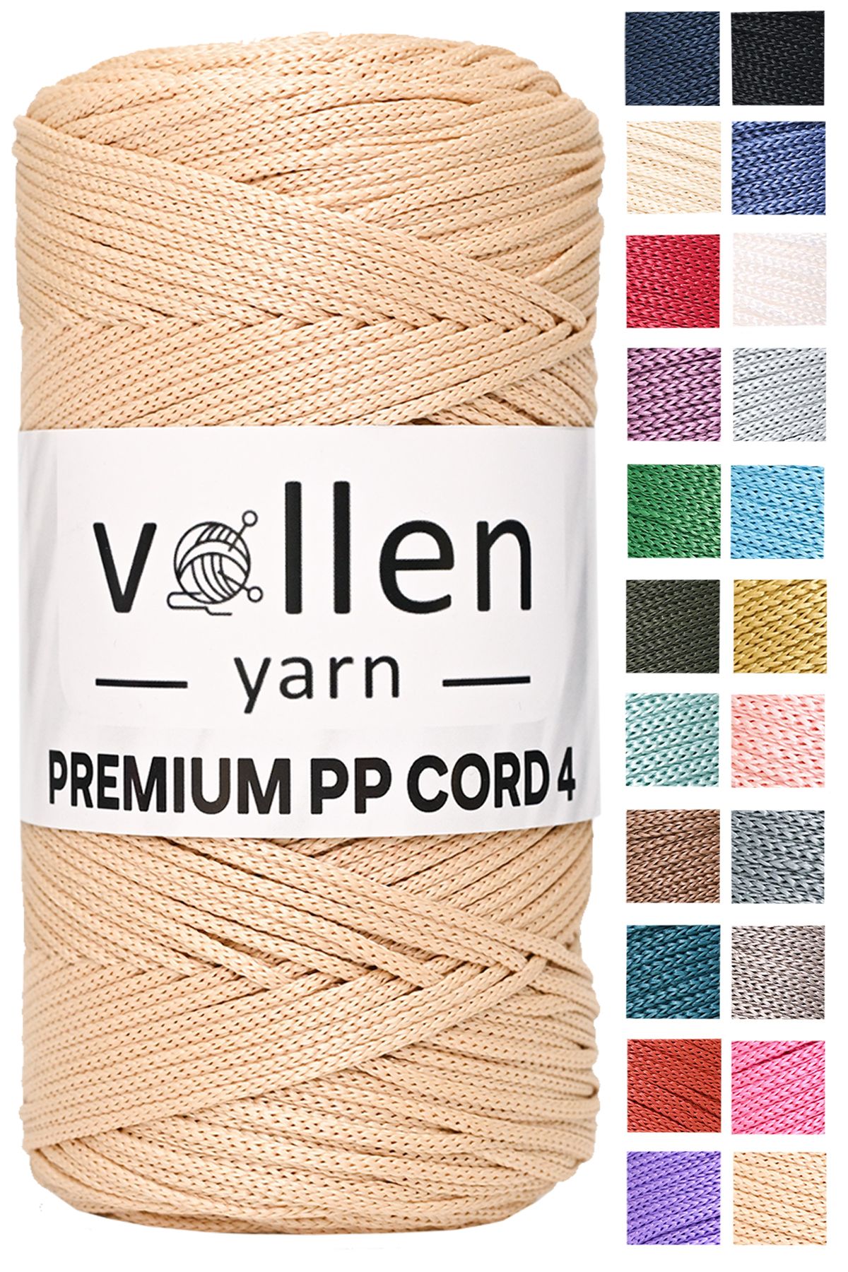 Vollen Yarn 2mm Polyester Makrome İpi 200 Gr 230 Mt