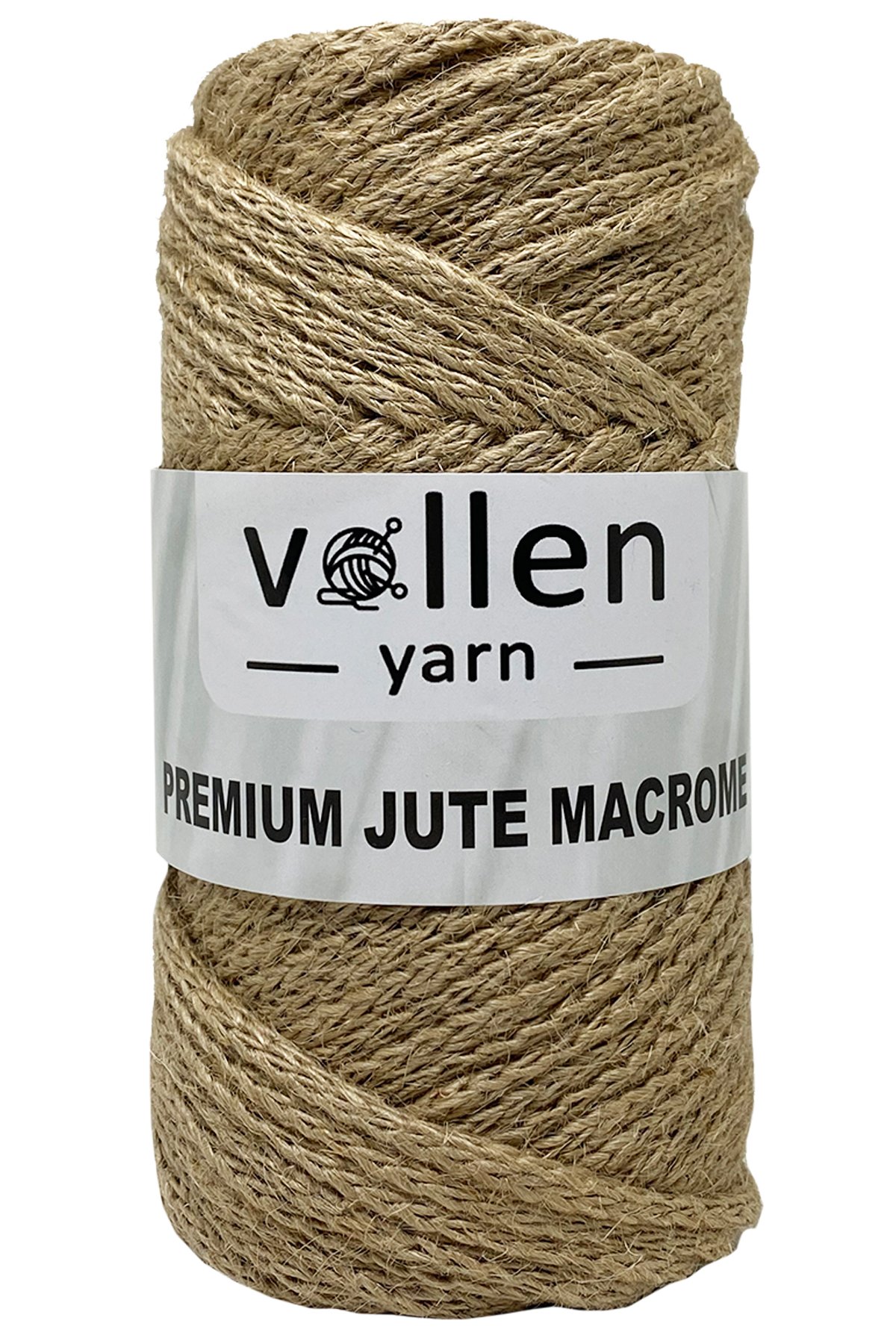 Vollen Yarn Premıum Doğal Jüt Makrome İpi,250 gr/45 metre