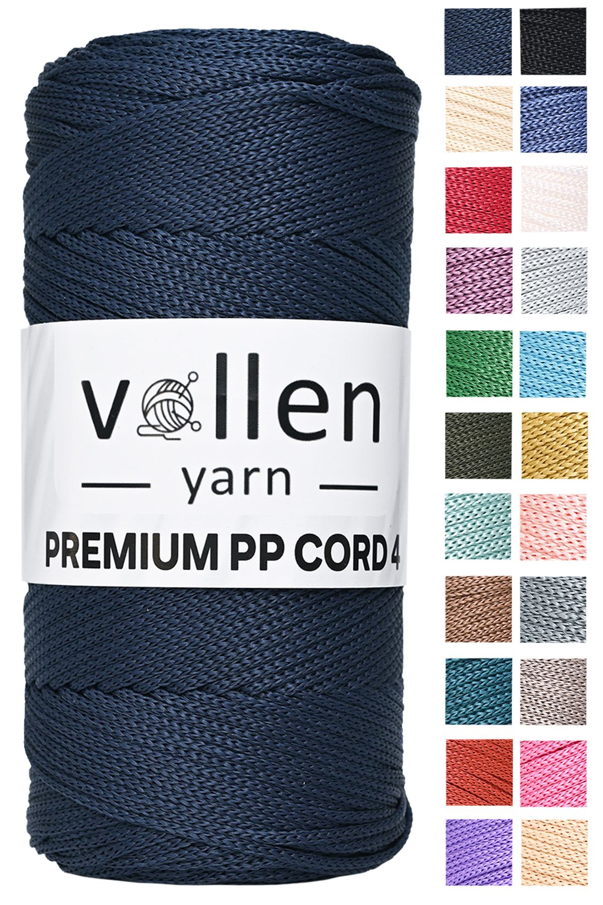 Vollen Yarn 2mm Polyester Makrome İpi 200 Gr 230 Mt