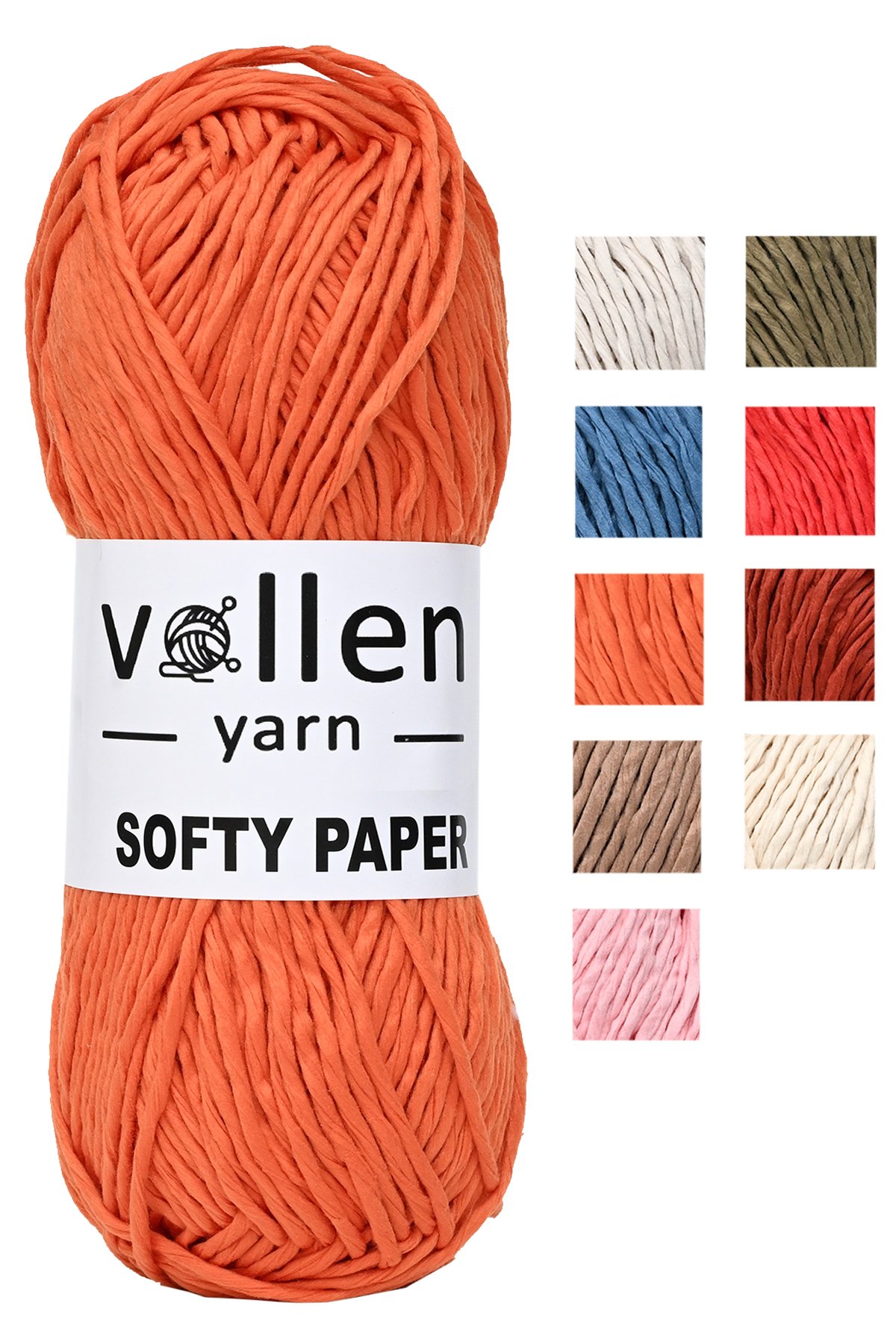 Vollen Yarn soft raffia paper rope,hobby rope,crochet,hand knitting rope,bag,supla and hat rope