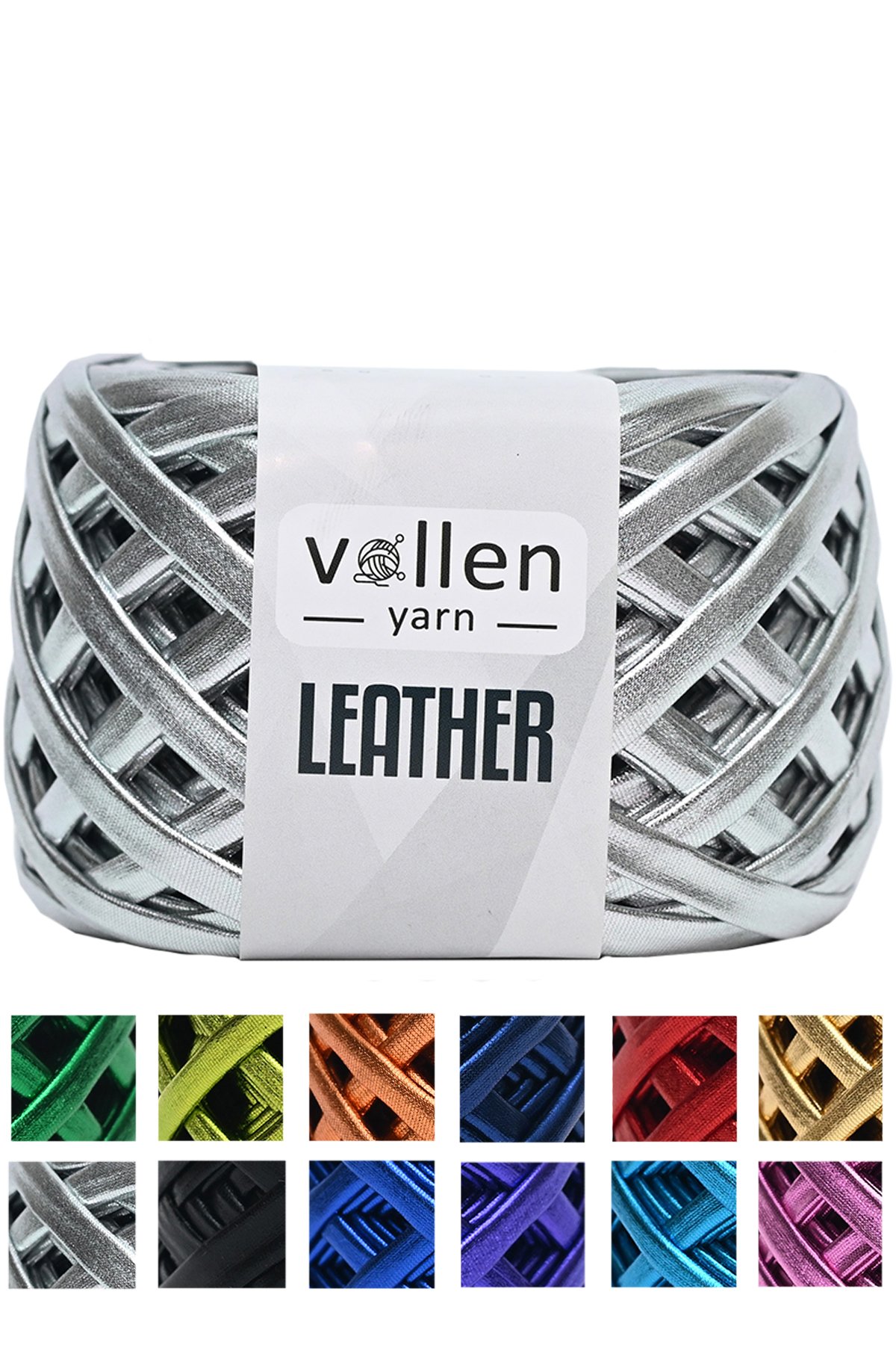 Vollen Yarn Premium Metalik Deri İp 120Gr/60Mt