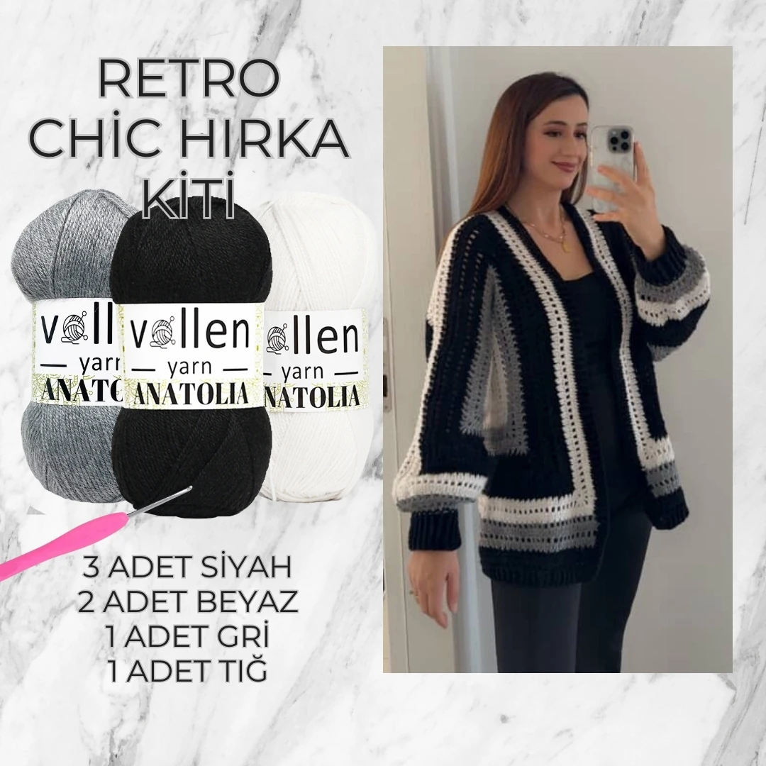 RETRO-CHİC HIRKA KİTİ