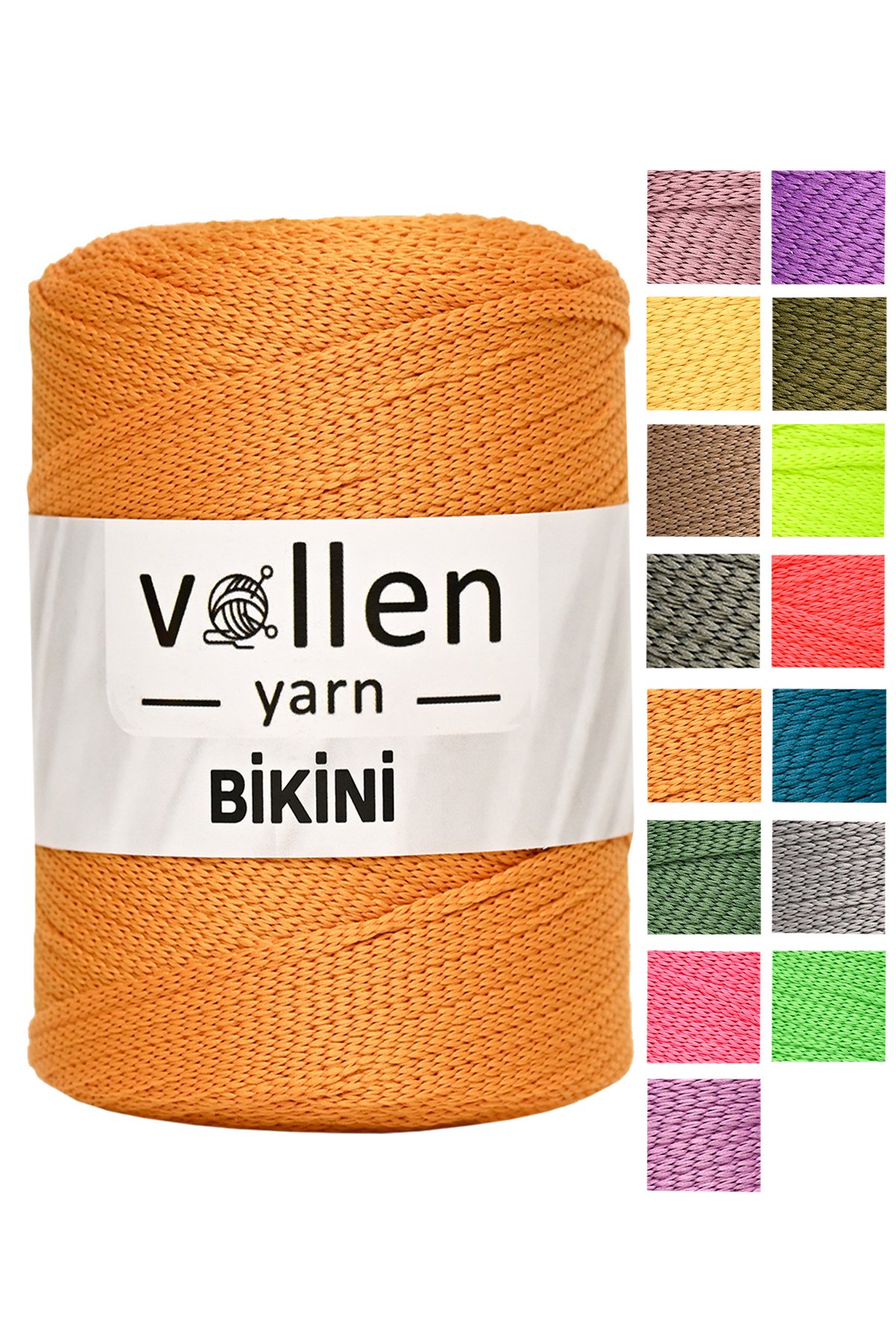 Vollen Yarn Bikini Mayo İpi,Su Tutmaz,Yazlık Pareo,Elbise,Şort,Bluz ipliği 100Gr/165Mt - 2908-HARDAL