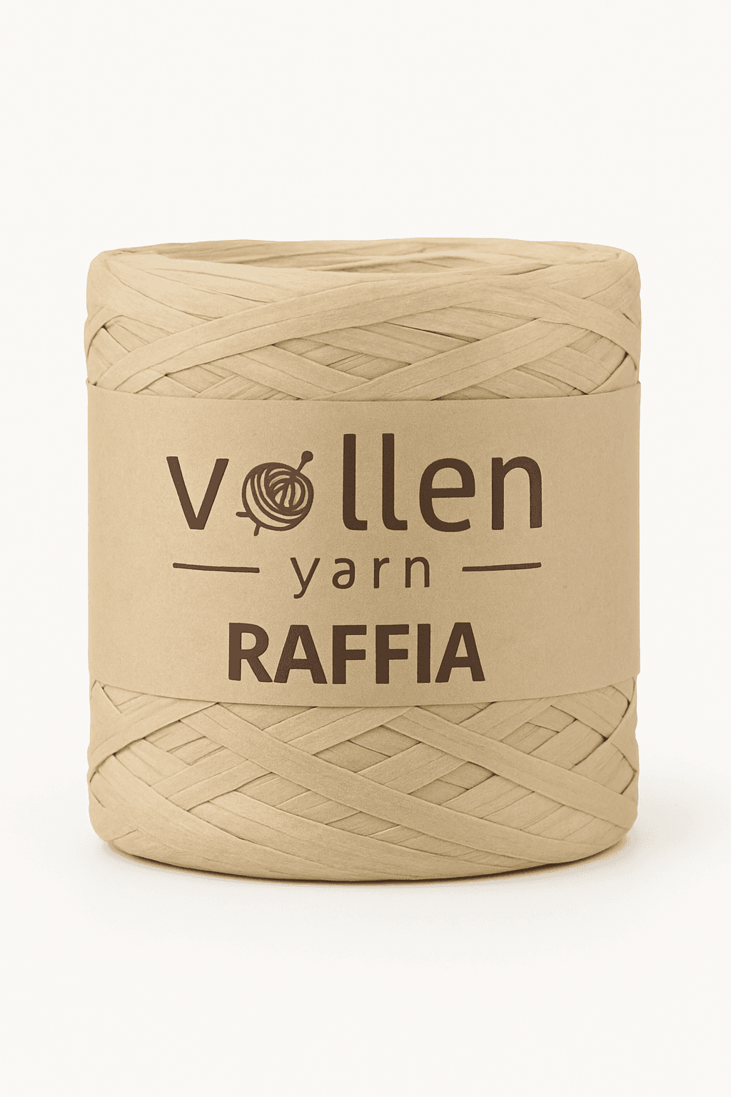 Vollen Yarn Premium Natural Raffia Rope 250Gr/400Mt - 807: Natural