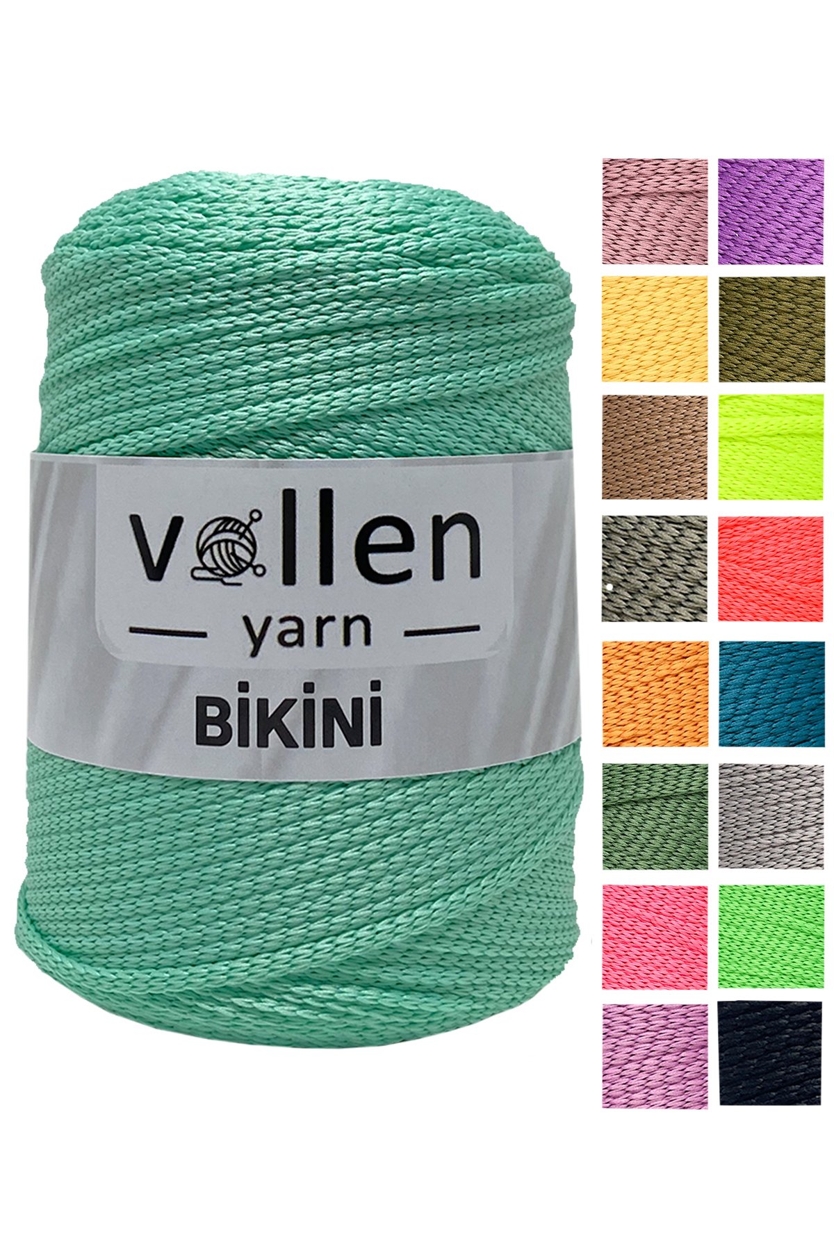 Vollen Yarn Bikini Mayo İpi,Su Tutmaz,Yazlık Pareo,Elbise,Şort,Bluz ipliği 100Gr/165Mt - 2919:Su Yeşili