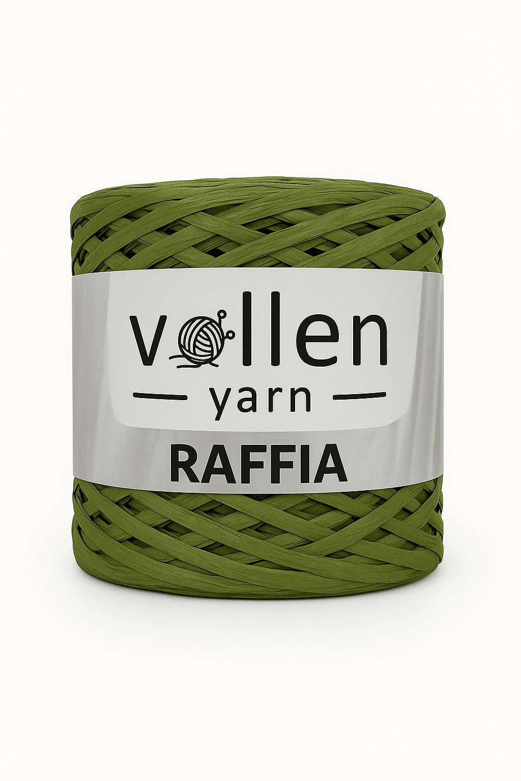 Vollen Yarn Premium Natural Raffia Rope 250Gr/400Mt - 812: Dark Green
