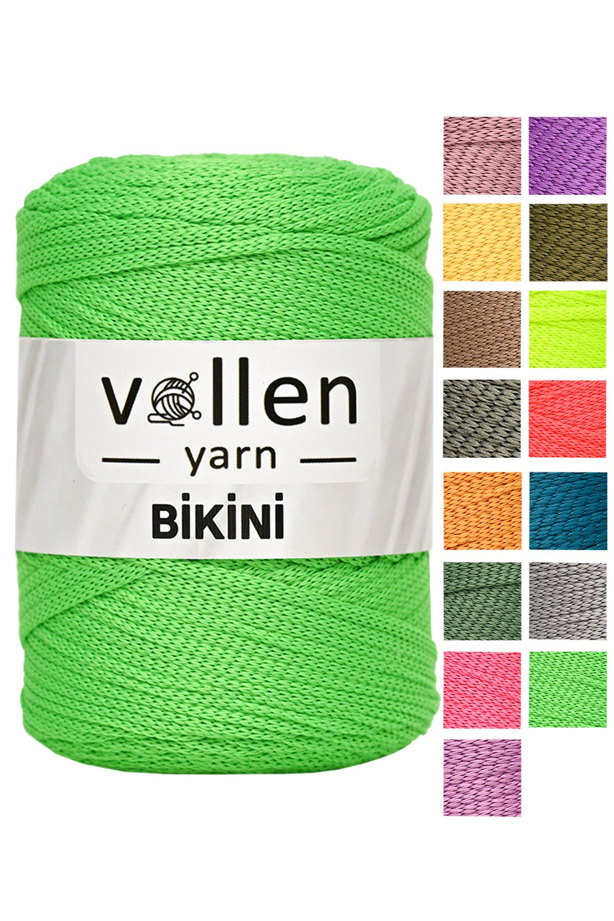 Vollen Yarn Bikini Mayo İpi,Su Tutmaz,Yazlık Pareo,Elbise,Şort,Bluz ipliği 100Gr/165Mt - 2911-FISTIK YEŞİLİ