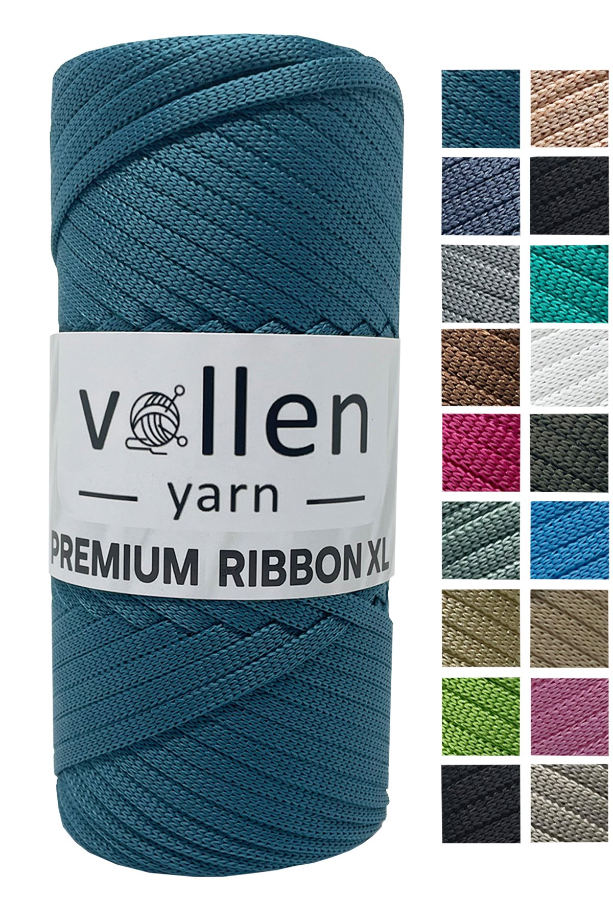 Vollen Yarn Premium 4mm Polyester Ribbon İpi 200Gr/100Mt