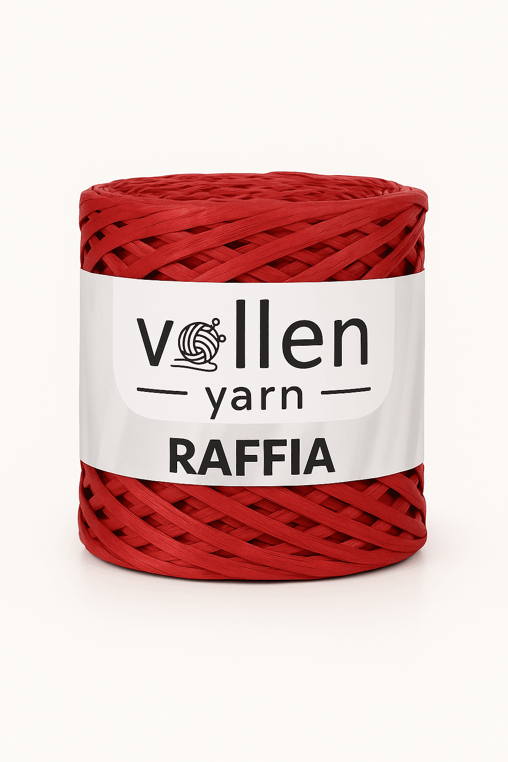 Vollen Yarn Premium Natural Raffia Rope 250Gr/400Mt - 806: Red