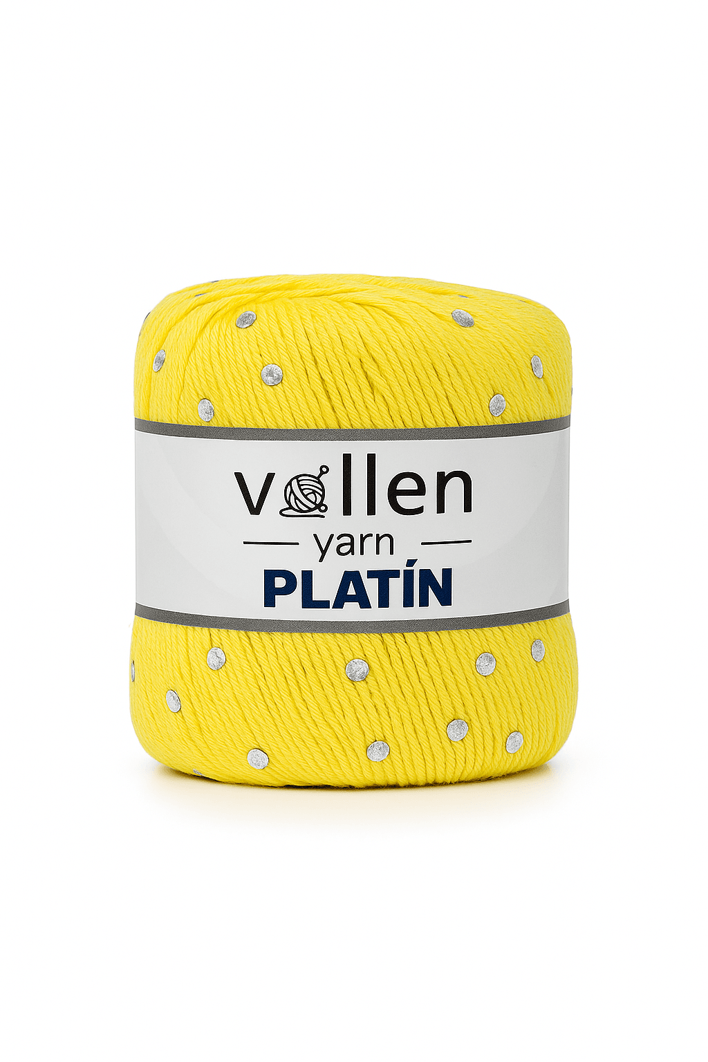 Platin Pullu Örgü İpi,Parlak Simli Tığ ve Şiş Uyumlu Yün - Sarı