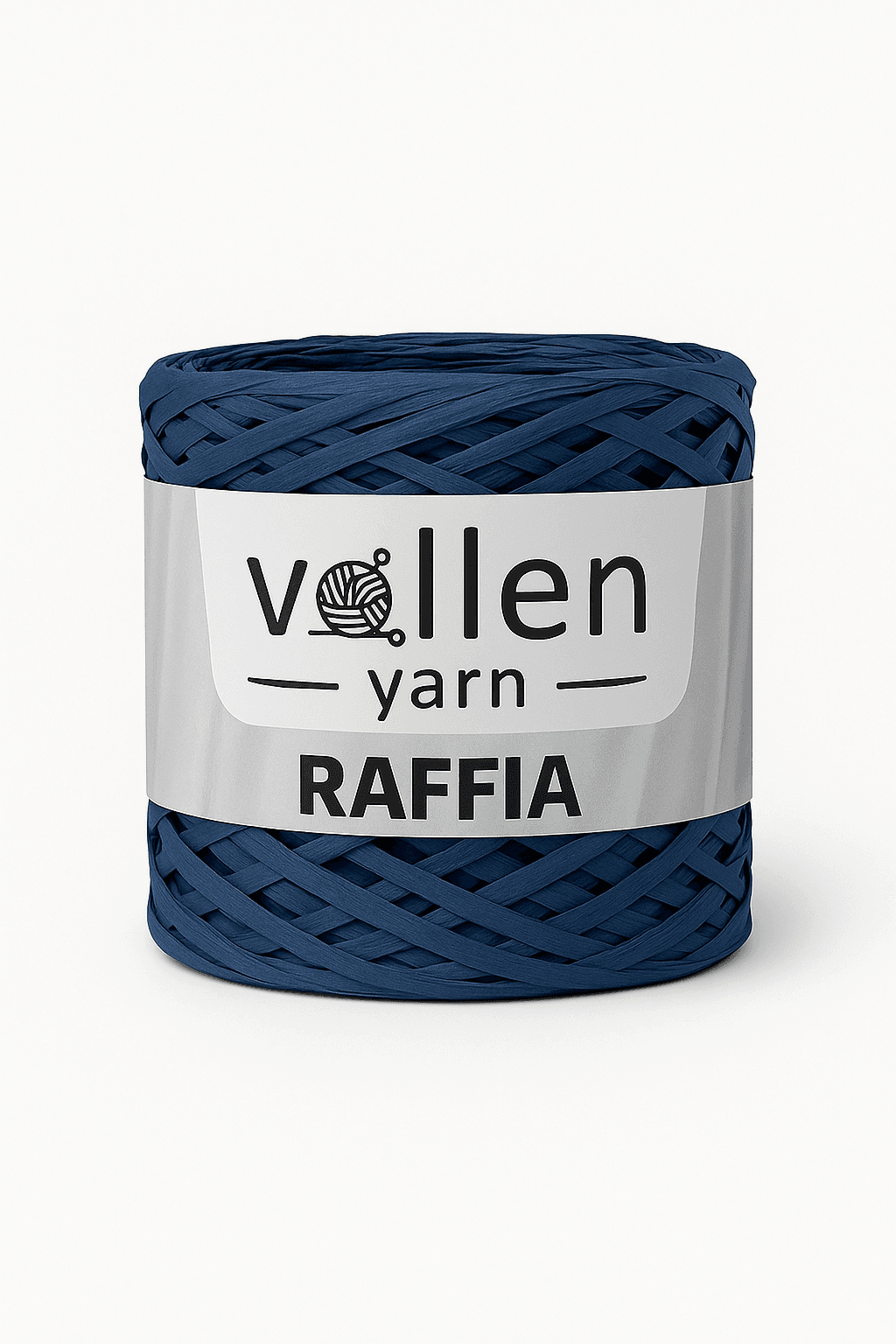 Vollen Yarn Premium Natural Raffia Rope 250Gr/400Mt - 811: Navy Blue