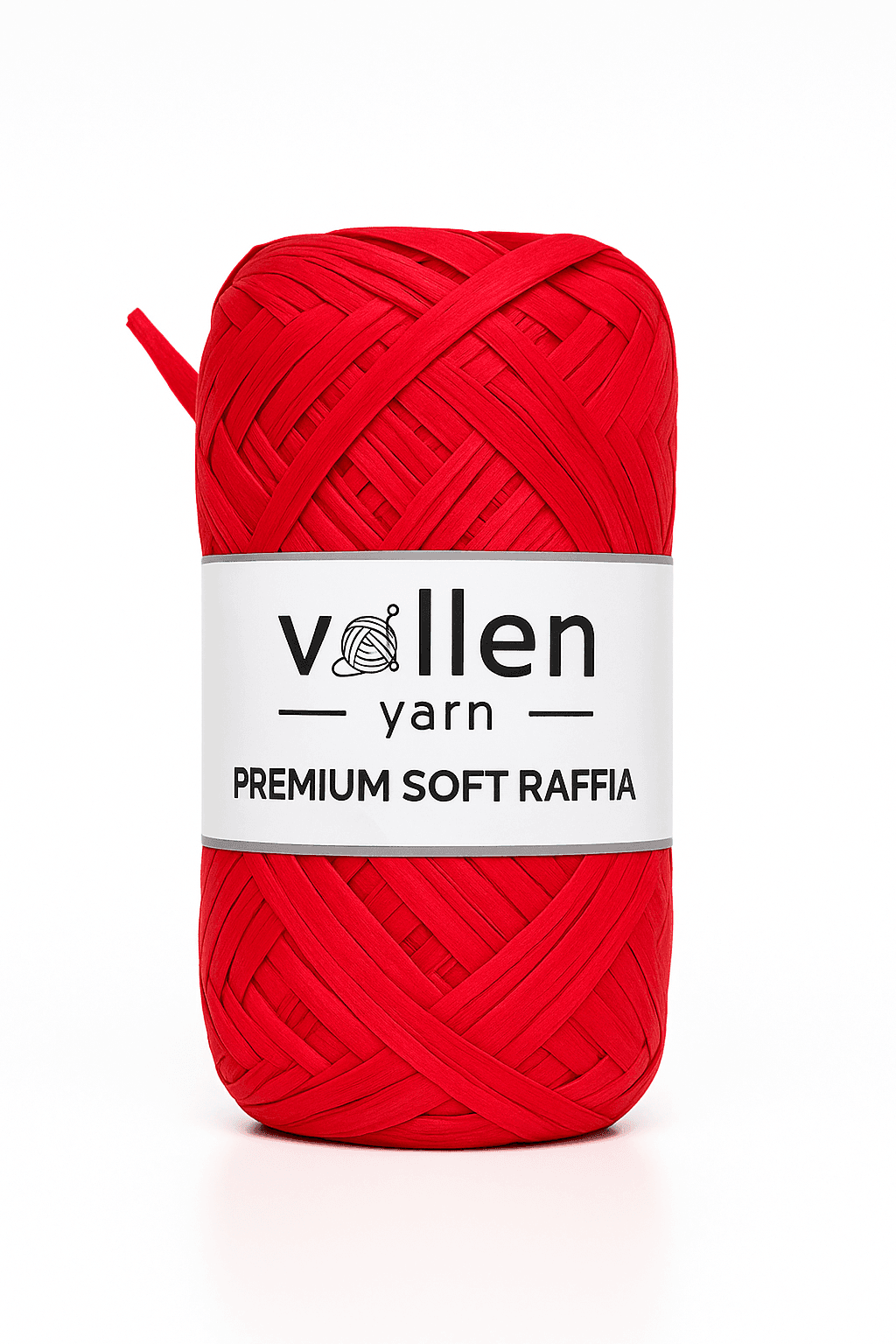 Premıum Softty Rafya, Doğal Yumuak Rafya İp  - 3706-Kırmızı