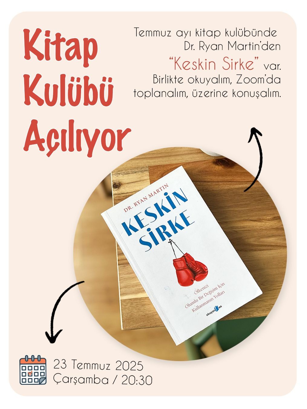 Kitap Kulübü  - 23 Temmuz 2025 Çarşamba (20.30 - 22.00)