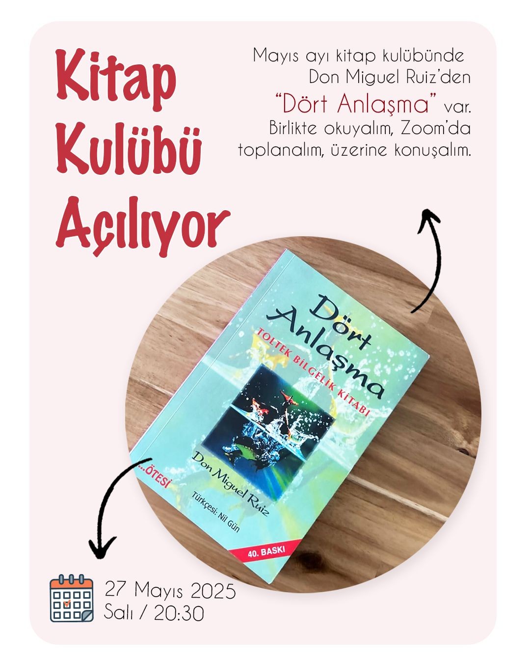 Kitap Kulübü  - 27 Mayıs 2025 Salı (20.30 - 22.00)