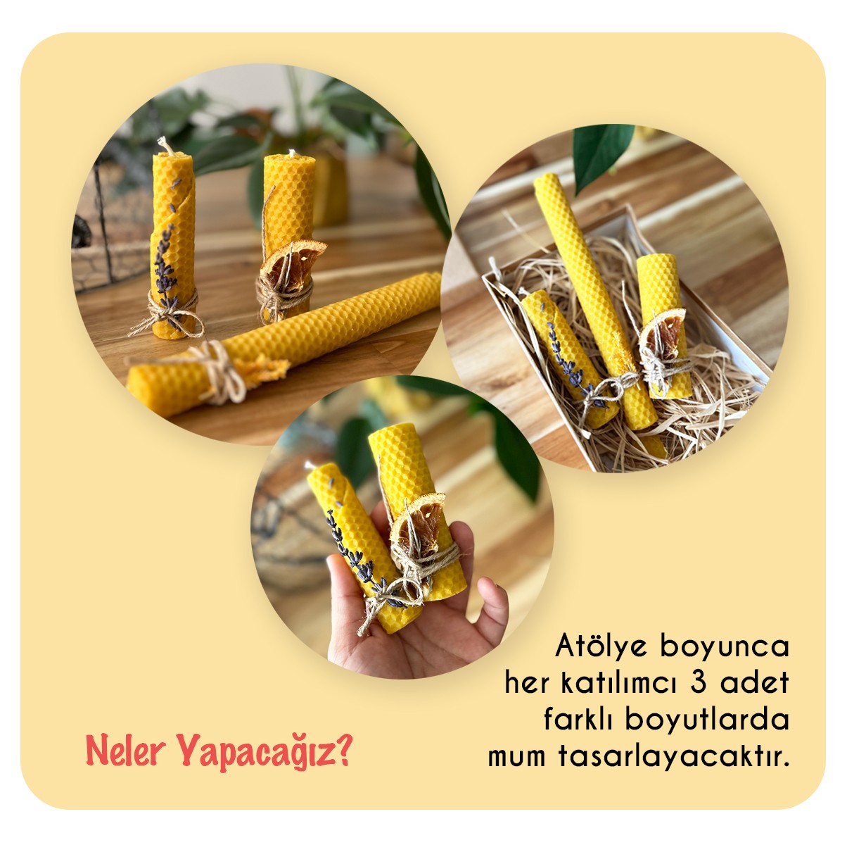 #hobiterapi Balmumu Mum ve Aromaterapi Atölyesi - Yetişkin Grubu