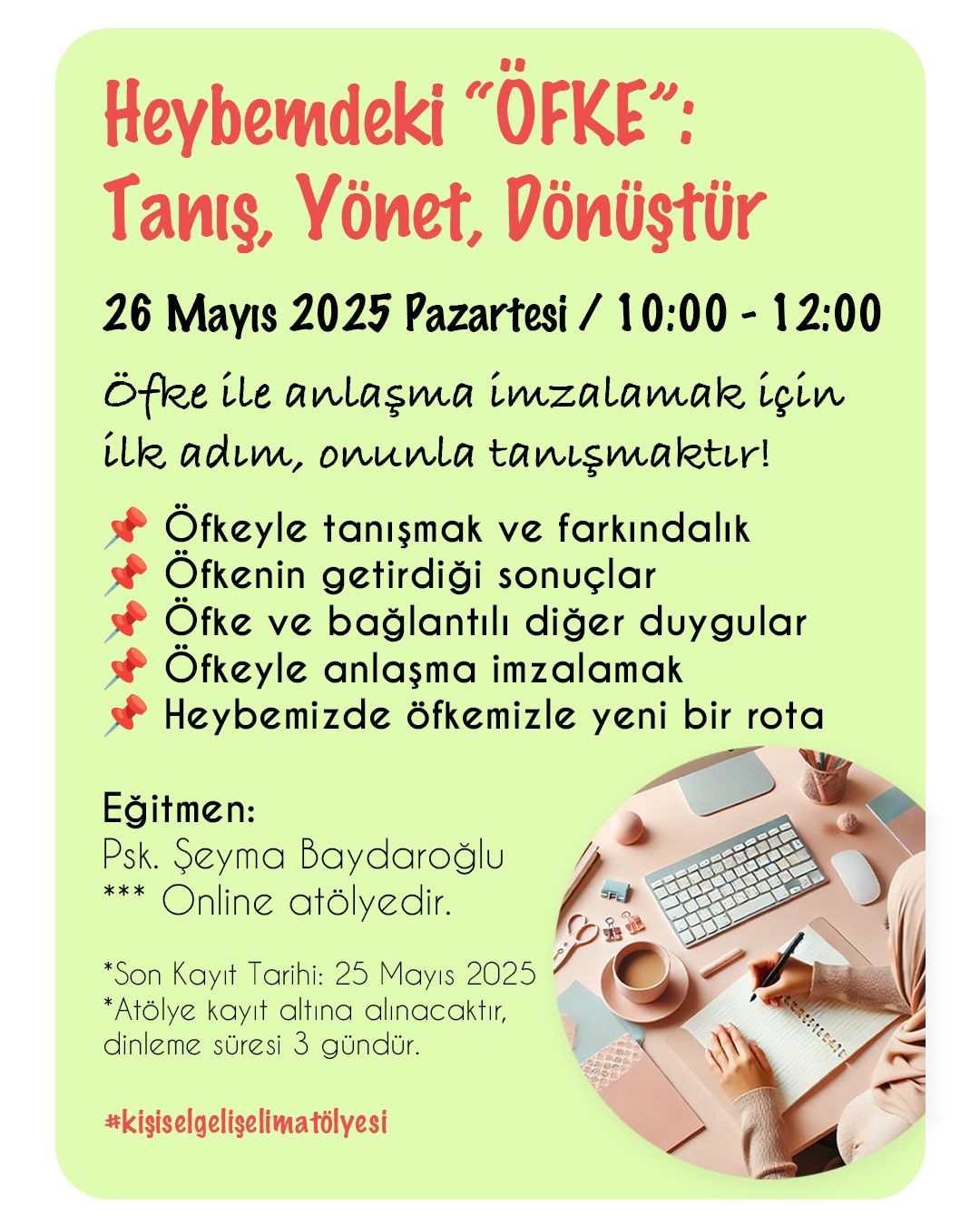 Heybemdeki “ÖFKE”: Tanış, Yönet, Dönüştür - 26 Mayıs 2025