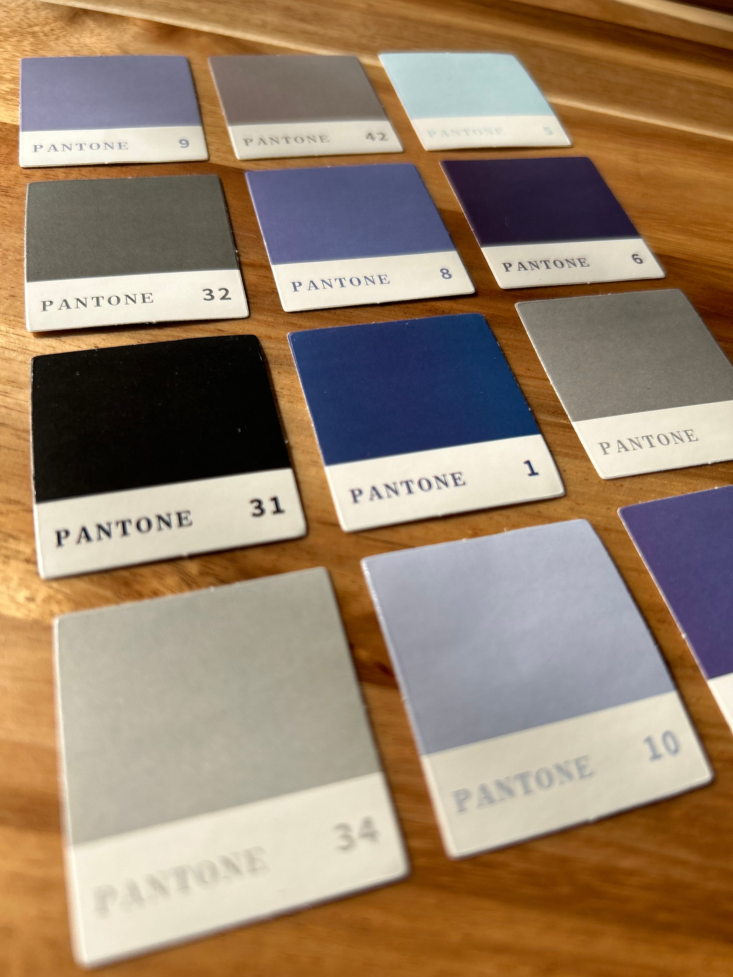 Pantone Mavi Renk Sticker