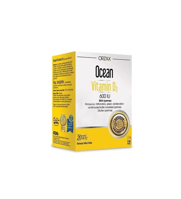 Ocean Vitamin D3 600 IU Oral Sprey 20 ml