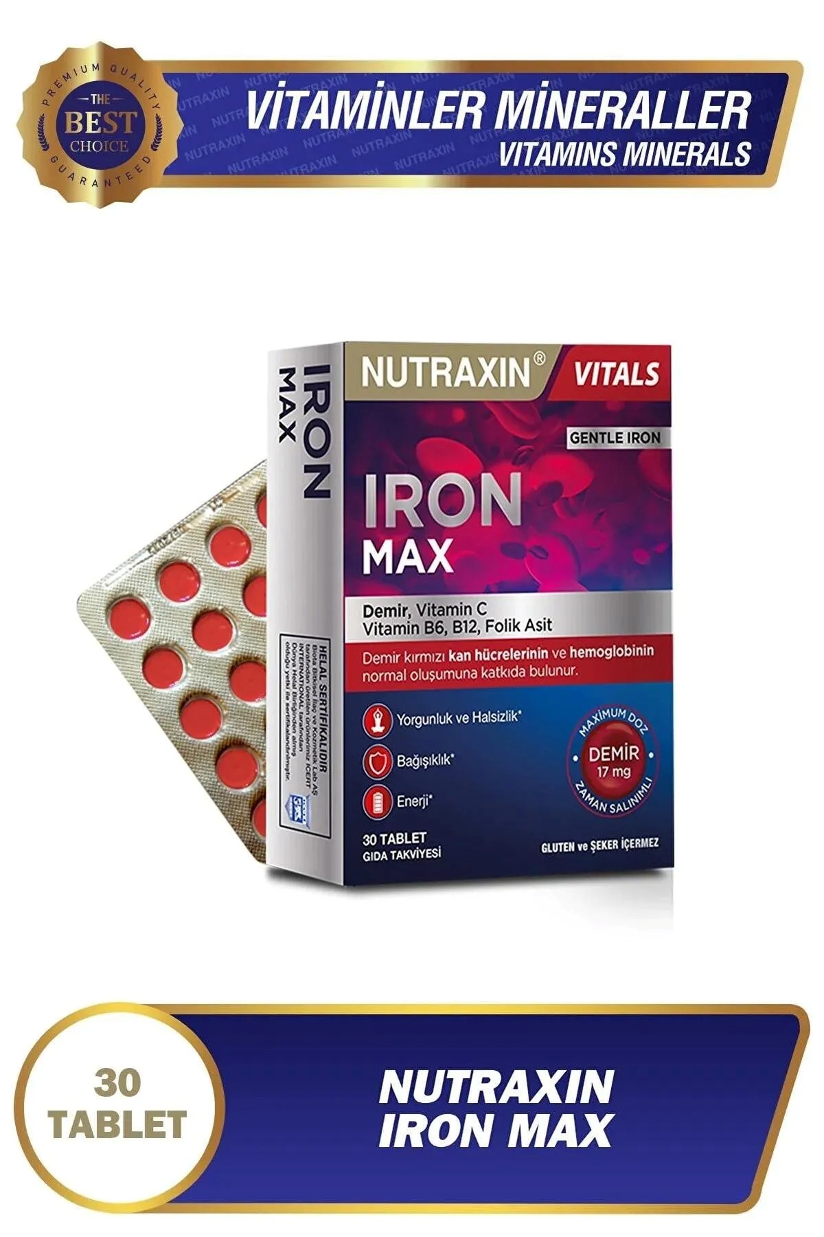 Nutraxin Iron Max 17 Mg 30 Tablet