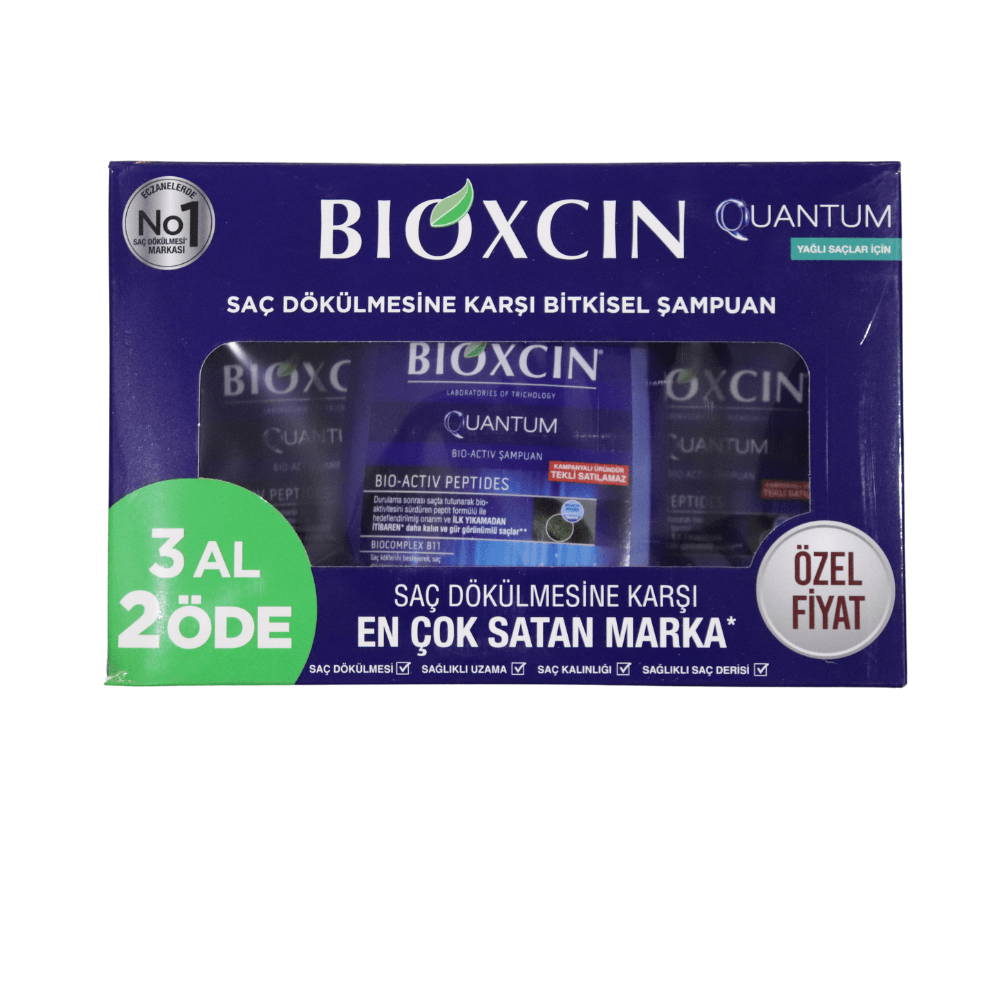 Bioxcin Quantum Yağlı Saçlar İçin Şampuan 300 ml - 3 Al 2 Öde