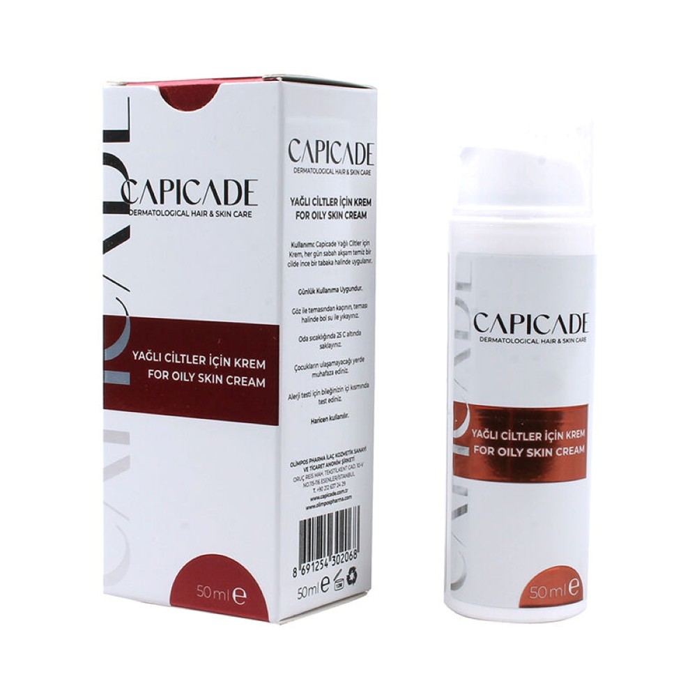 Capicade Anti-Acne Yağlı Ciltler İçin Akne Kremi 50 ml