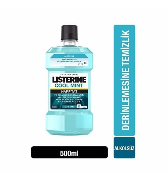 Listerine Cool Mint Hafif Tat Ağız Bakım Ürünü 500 ML