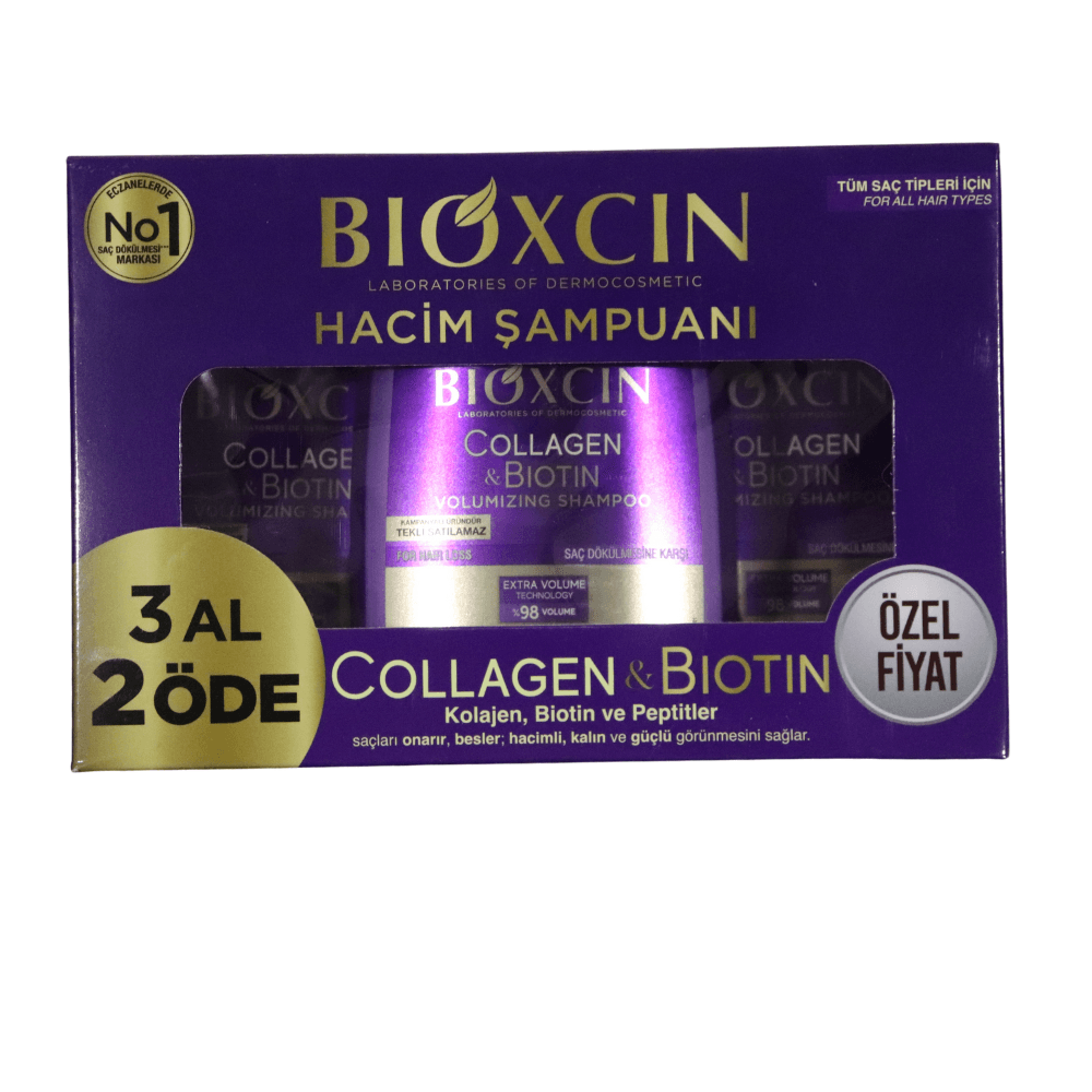 Bioxcin Collagen & Biotin Hacim Şampuanı 300 ml - 3 Al 2 Öde