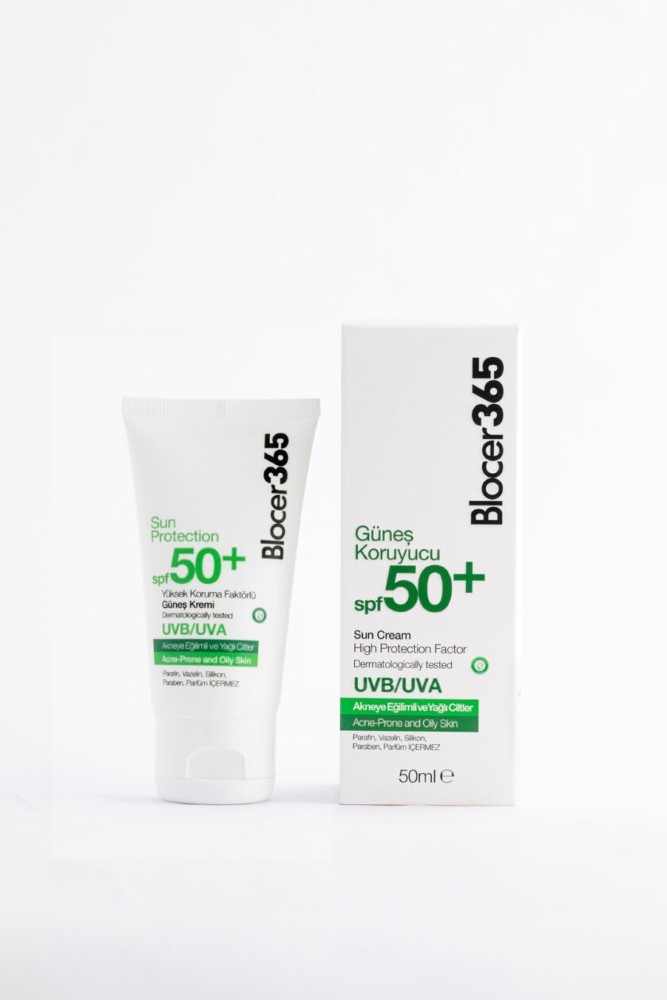 Blocer365 Akneye Eğilimli Ciltler İçin Güneş Kremi SPF50+ 50 ml