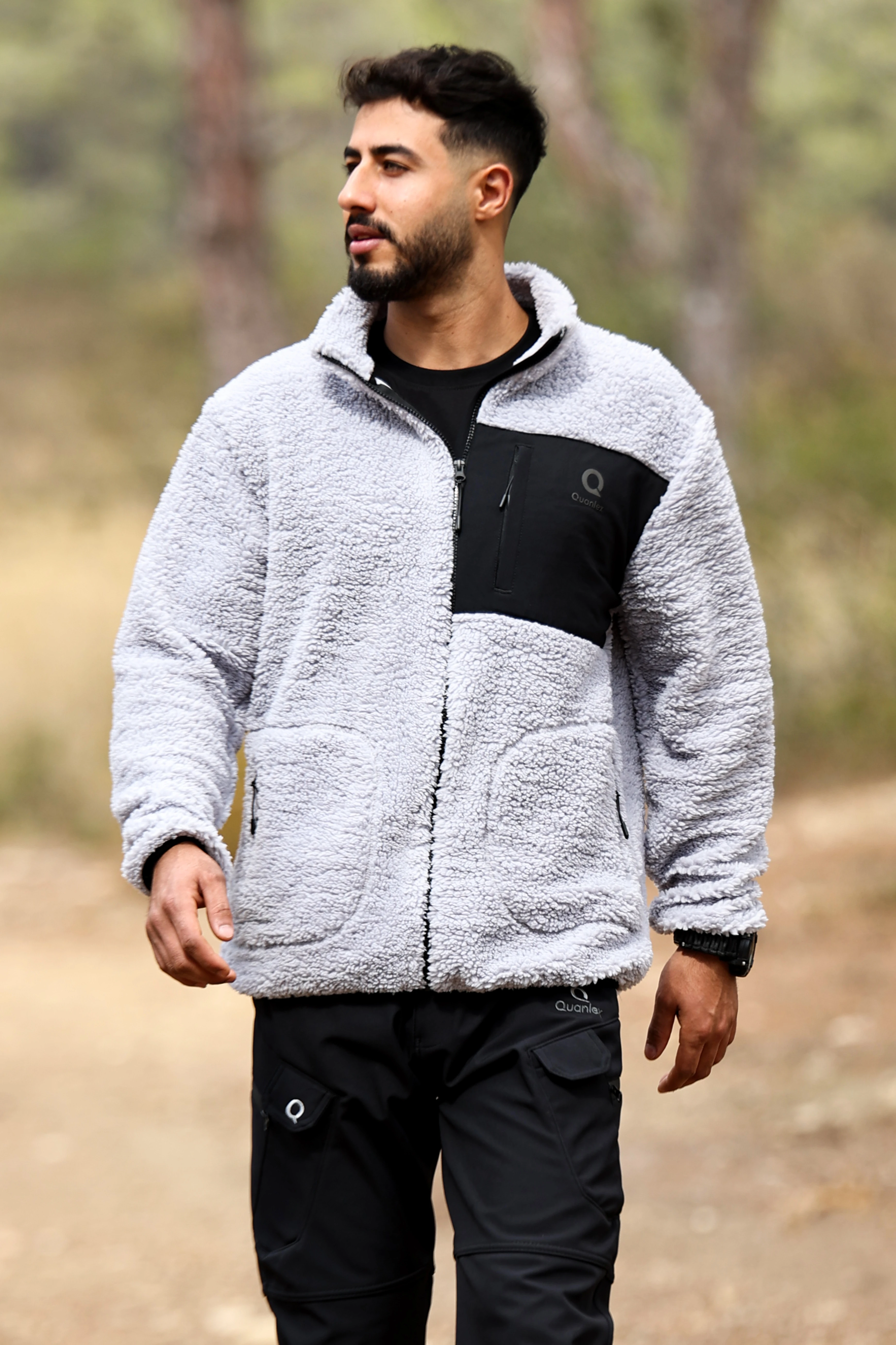 Gri Kuzu Welsoft Polar Ceket