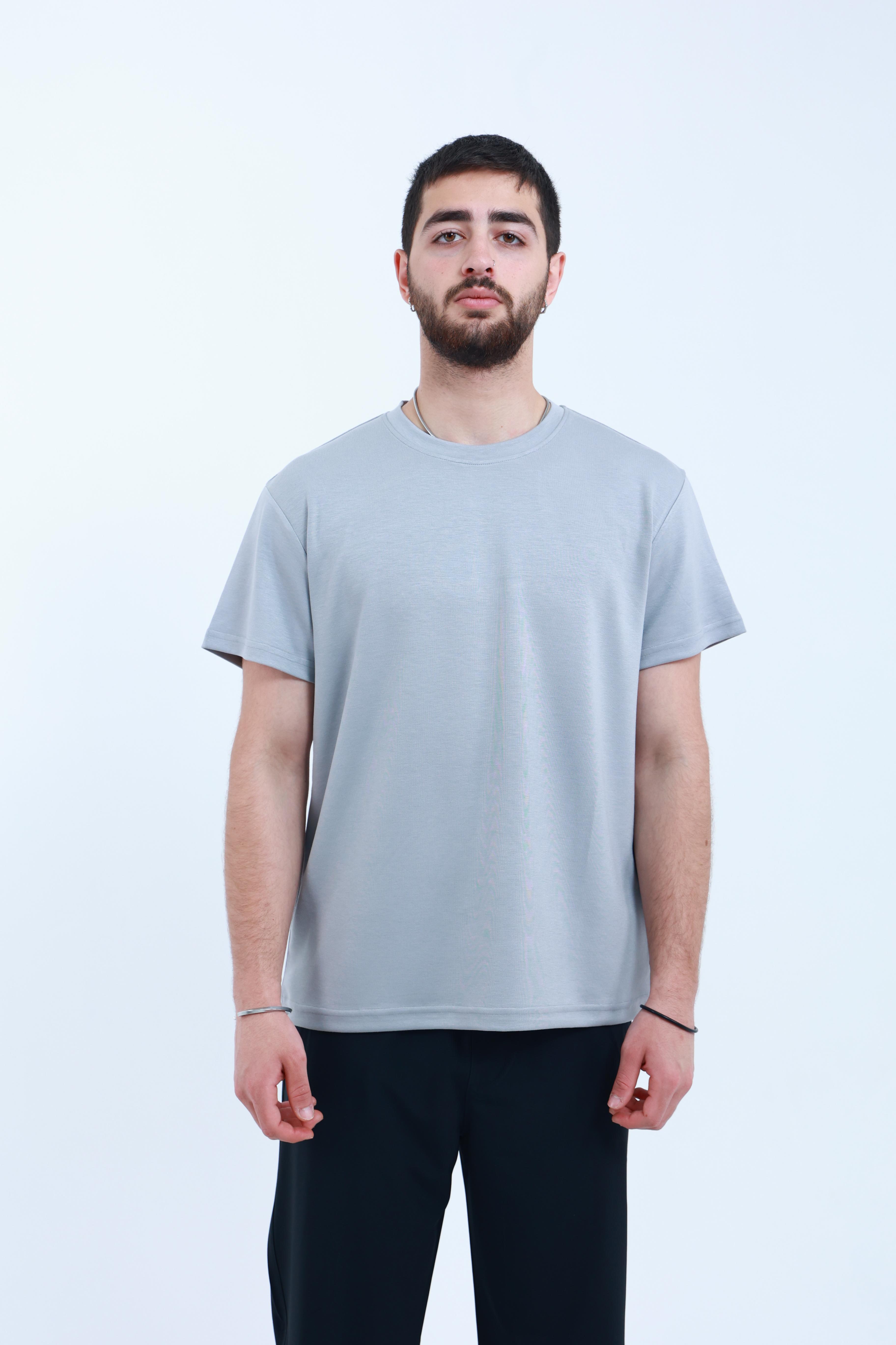 Modal Regular T-Shirt Gri