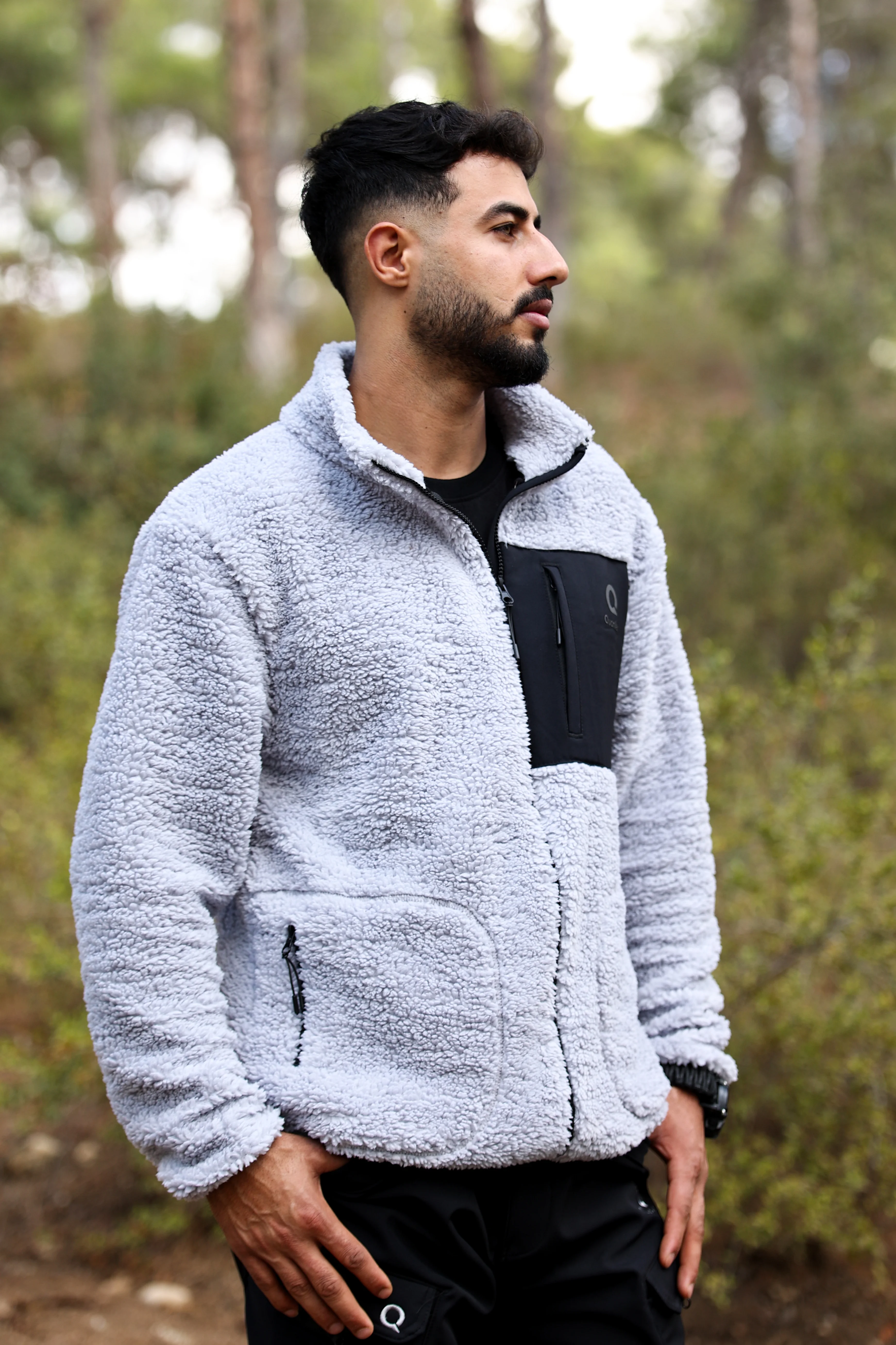 Gri Kuzu Welsoft Polar Ceket