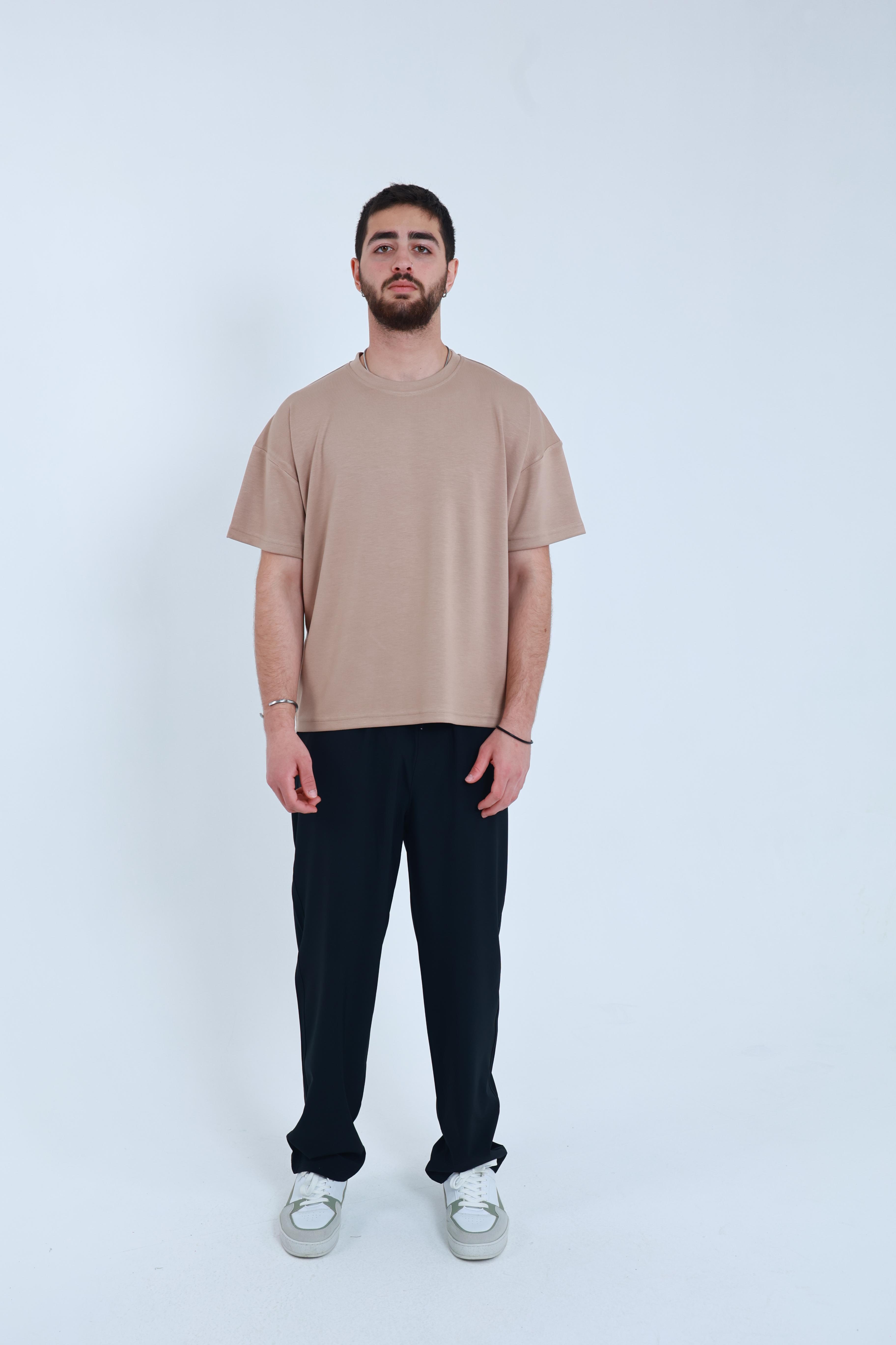 Modal Oversized T-shirt Bej