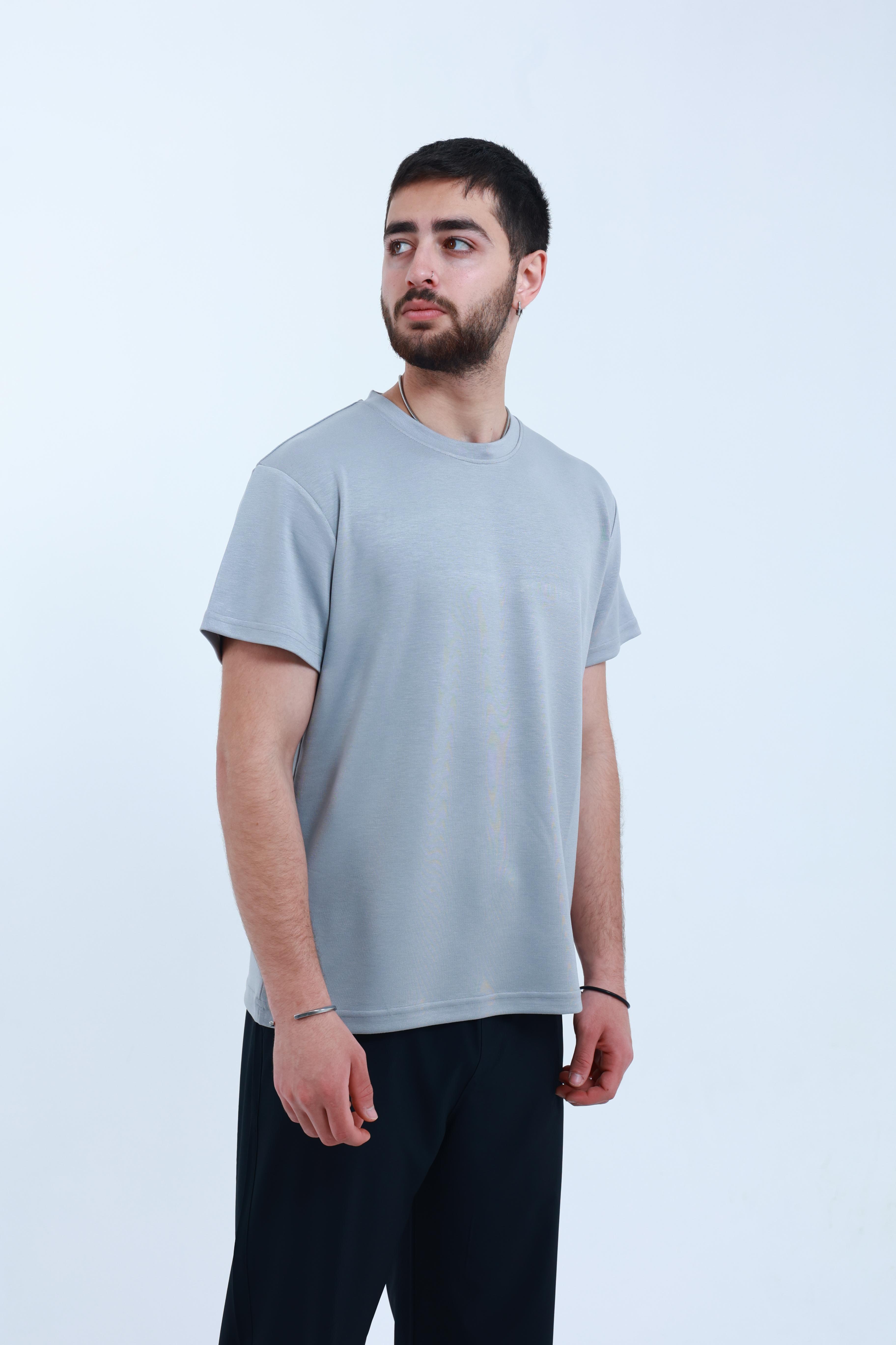 Modal Regular T-Shirt Gri