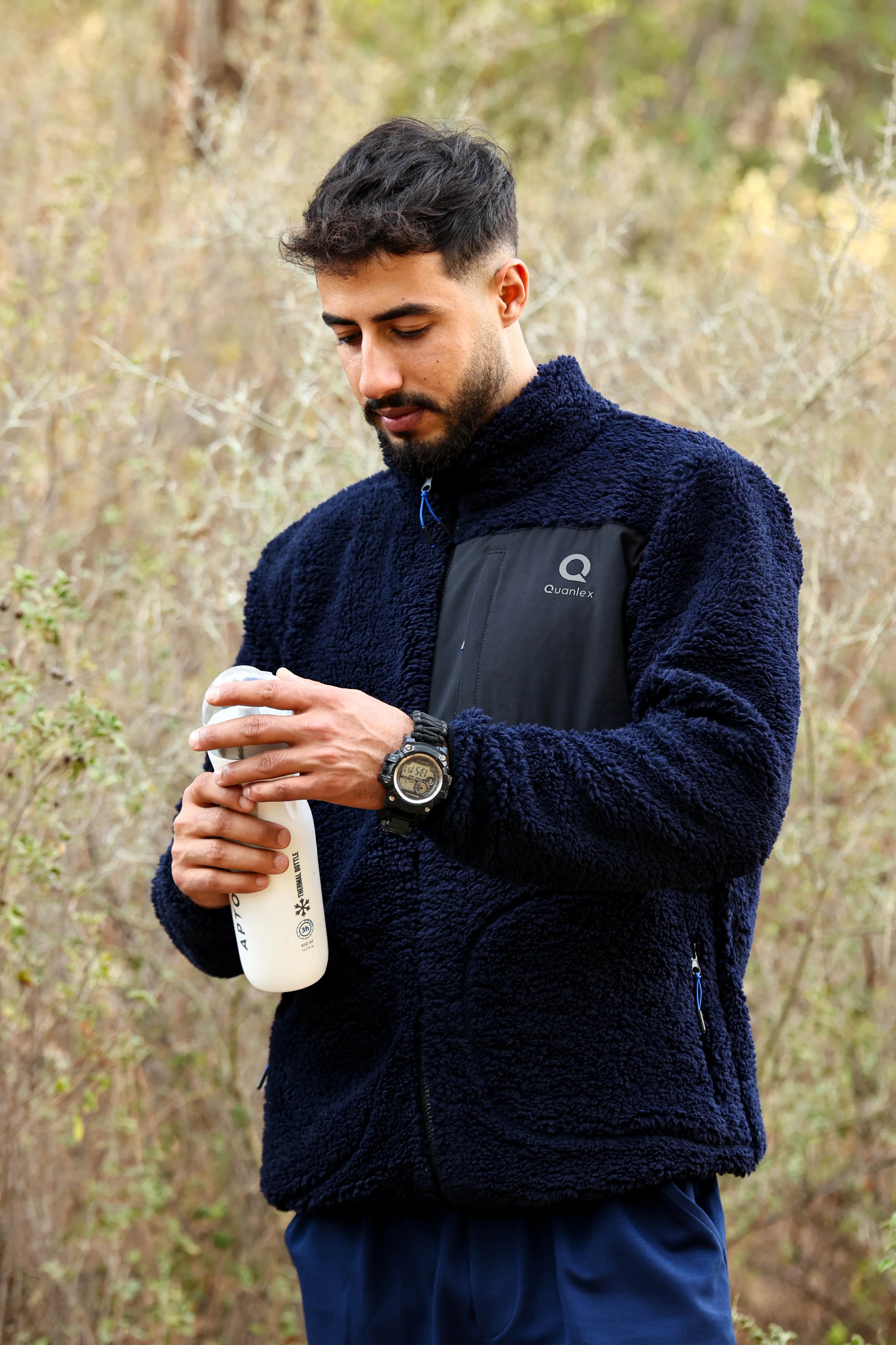 Lacivert Kuzu Welsoft Polar Ceket