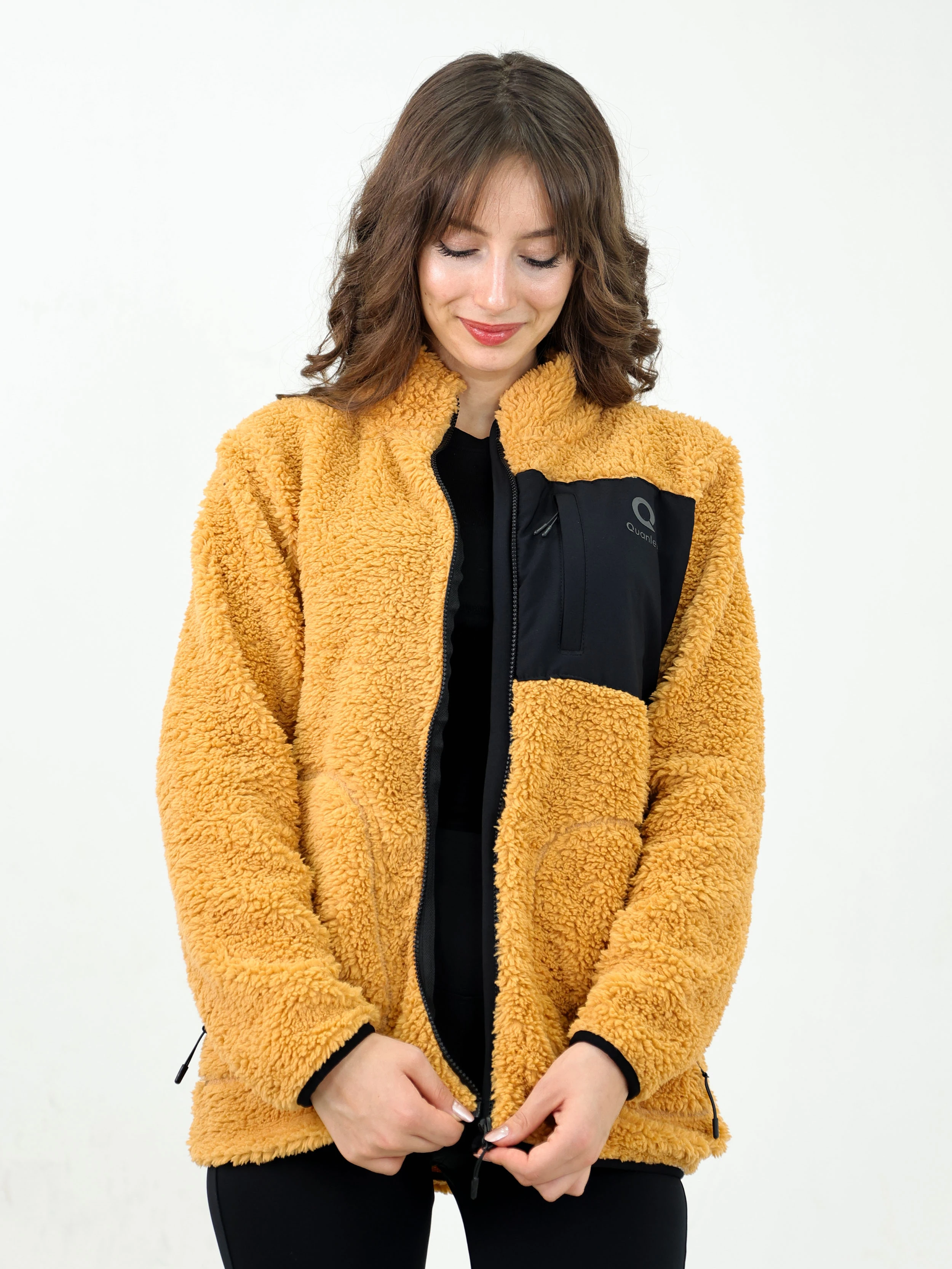 Kiremit Kadın Kuzu Welsoft Polar Ceket