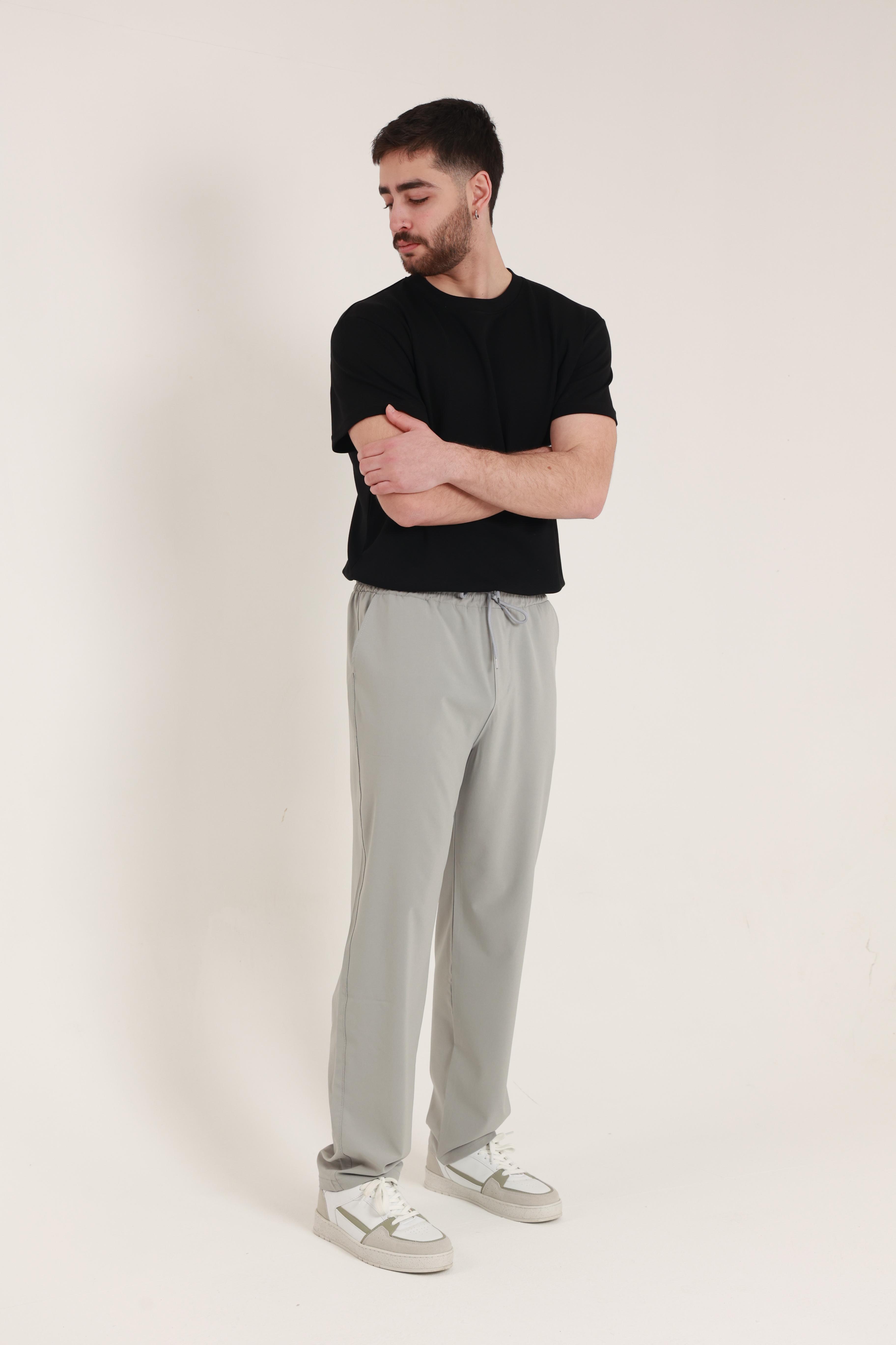 Paraşüt Baggy Eşofman Gri