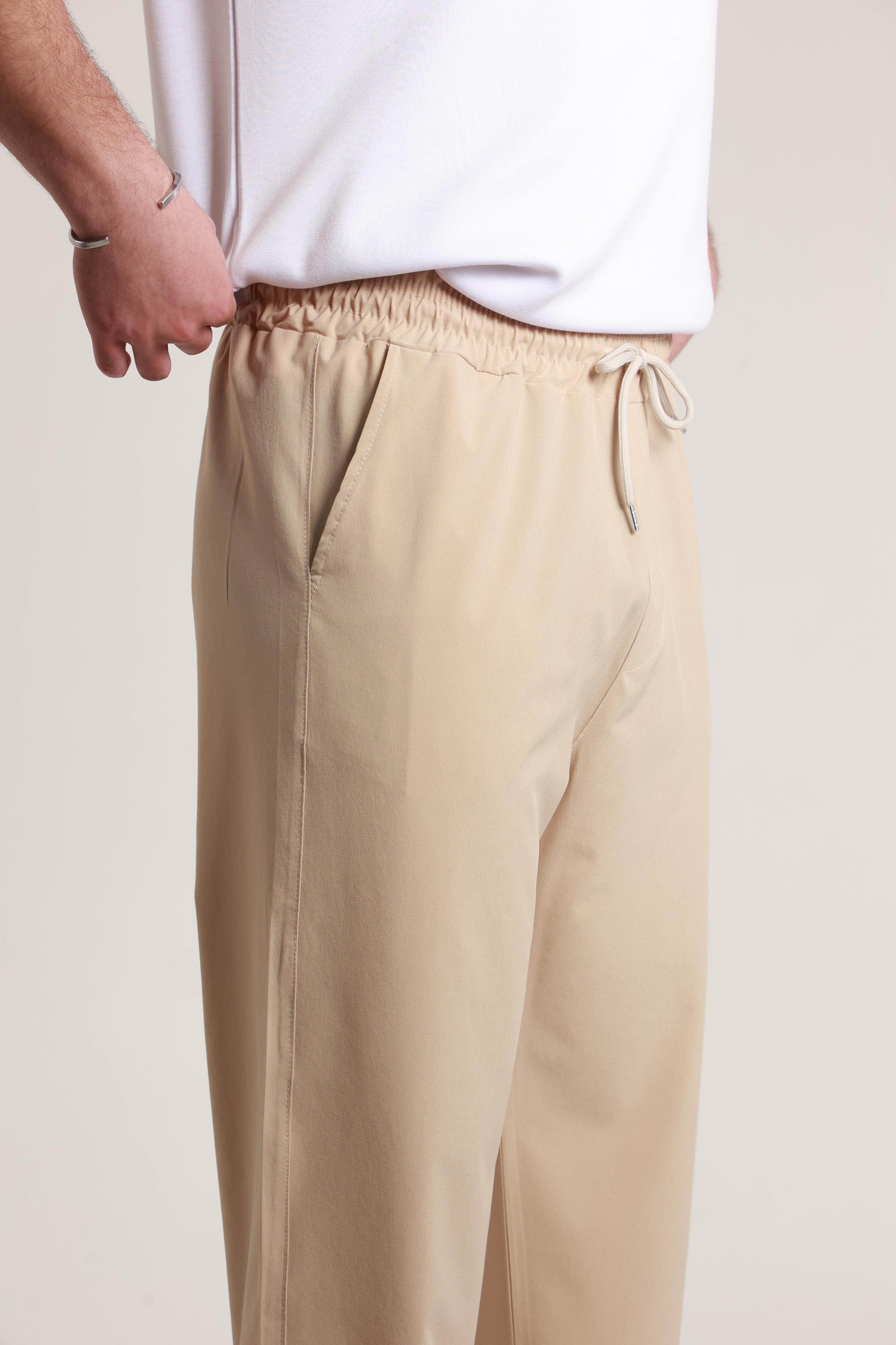 Paraşüt Baggy Eşofman Bej