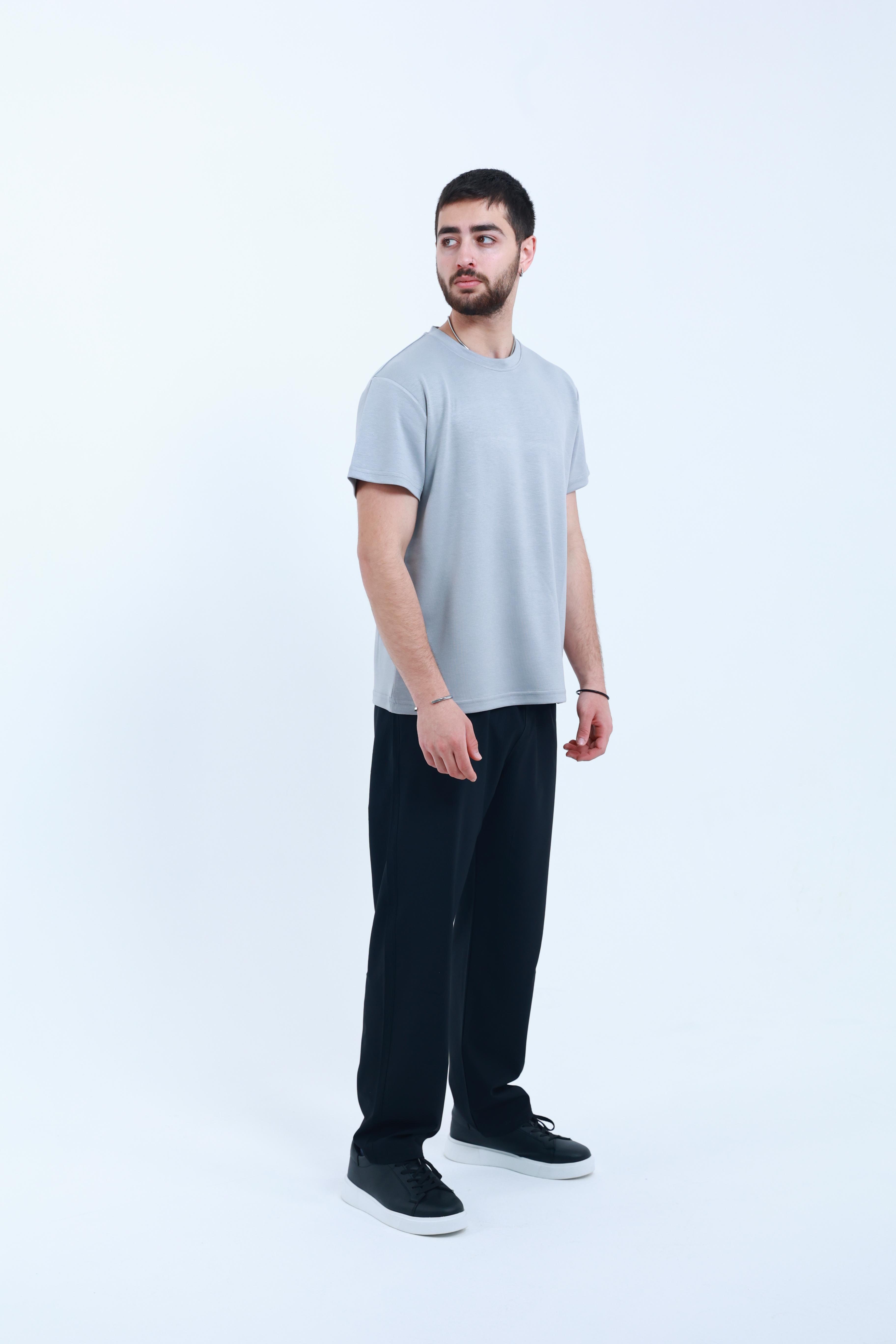 Modal Regular T-Shirt Gri