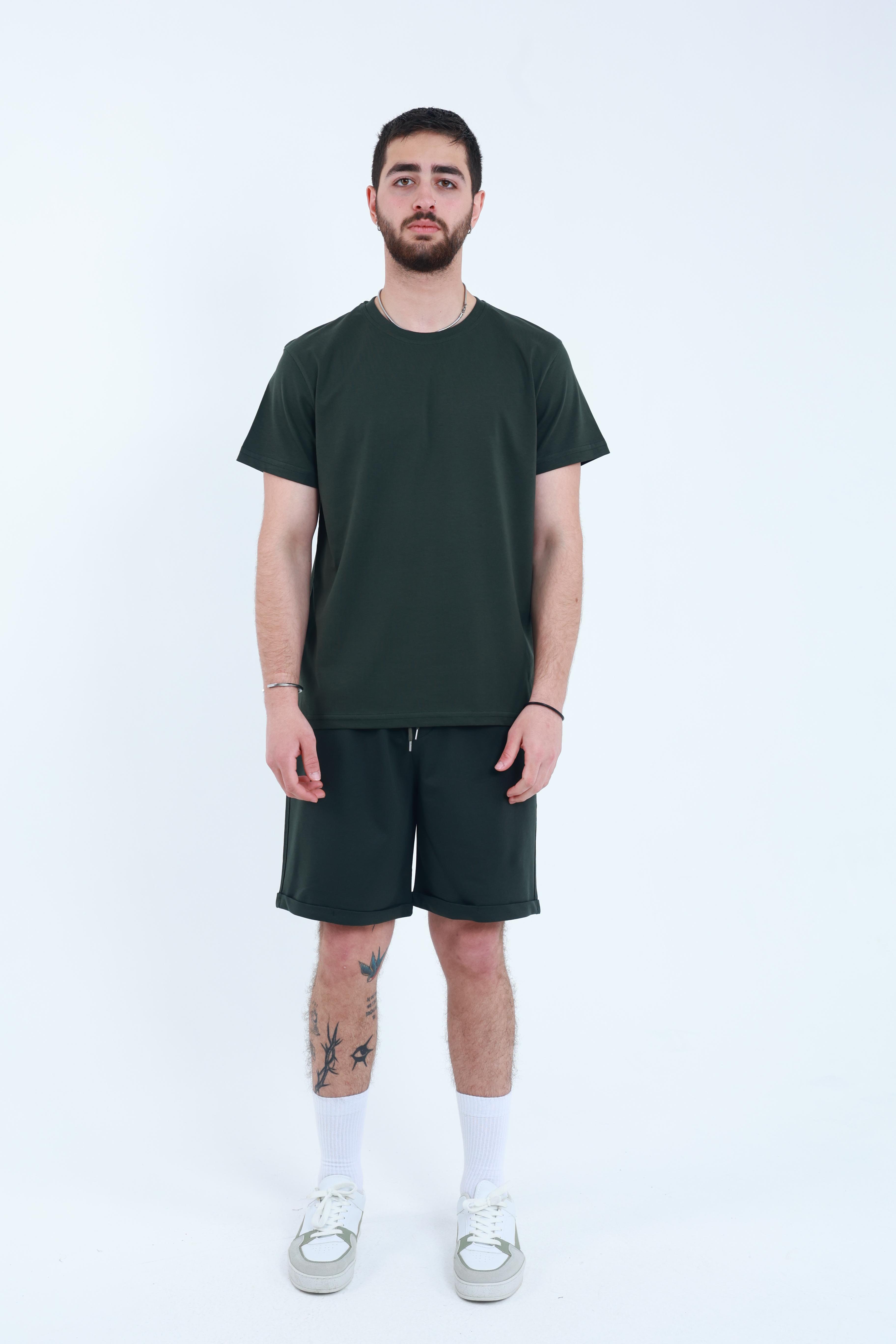 Şort T-Shirt Takım Haki