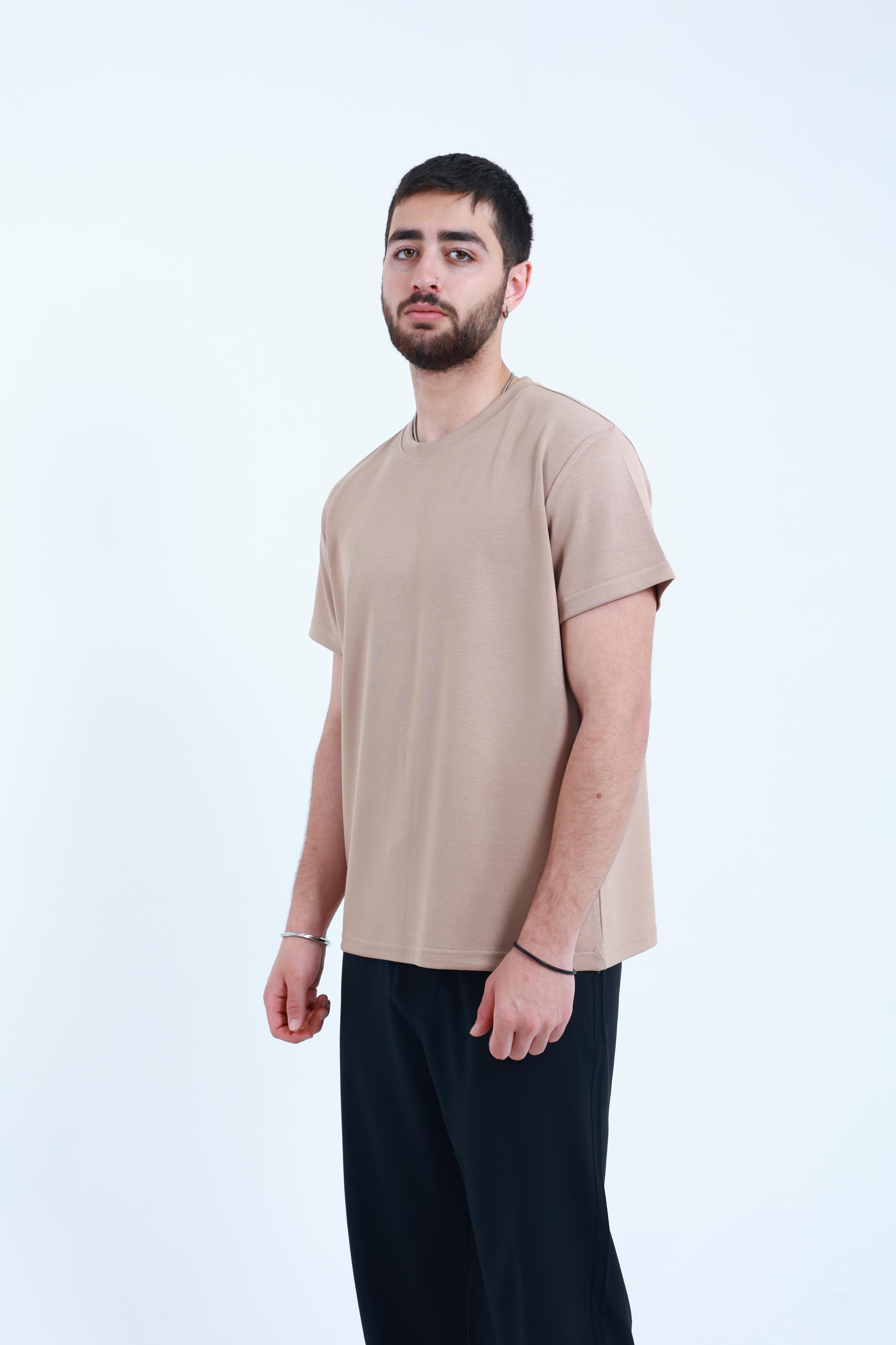 Modal Regular T-Shirt Bej