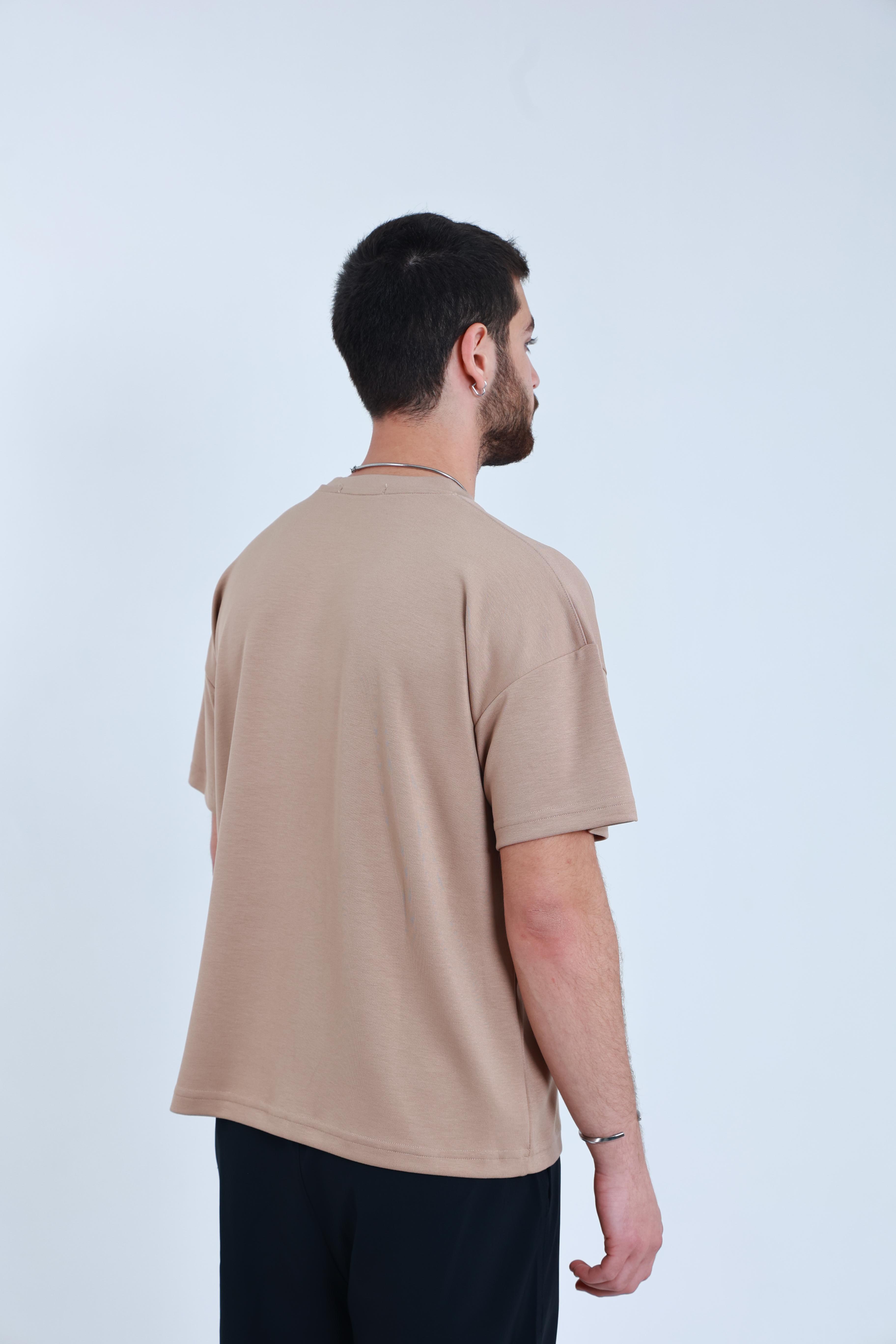 Modal Oversized T-shirt Bej