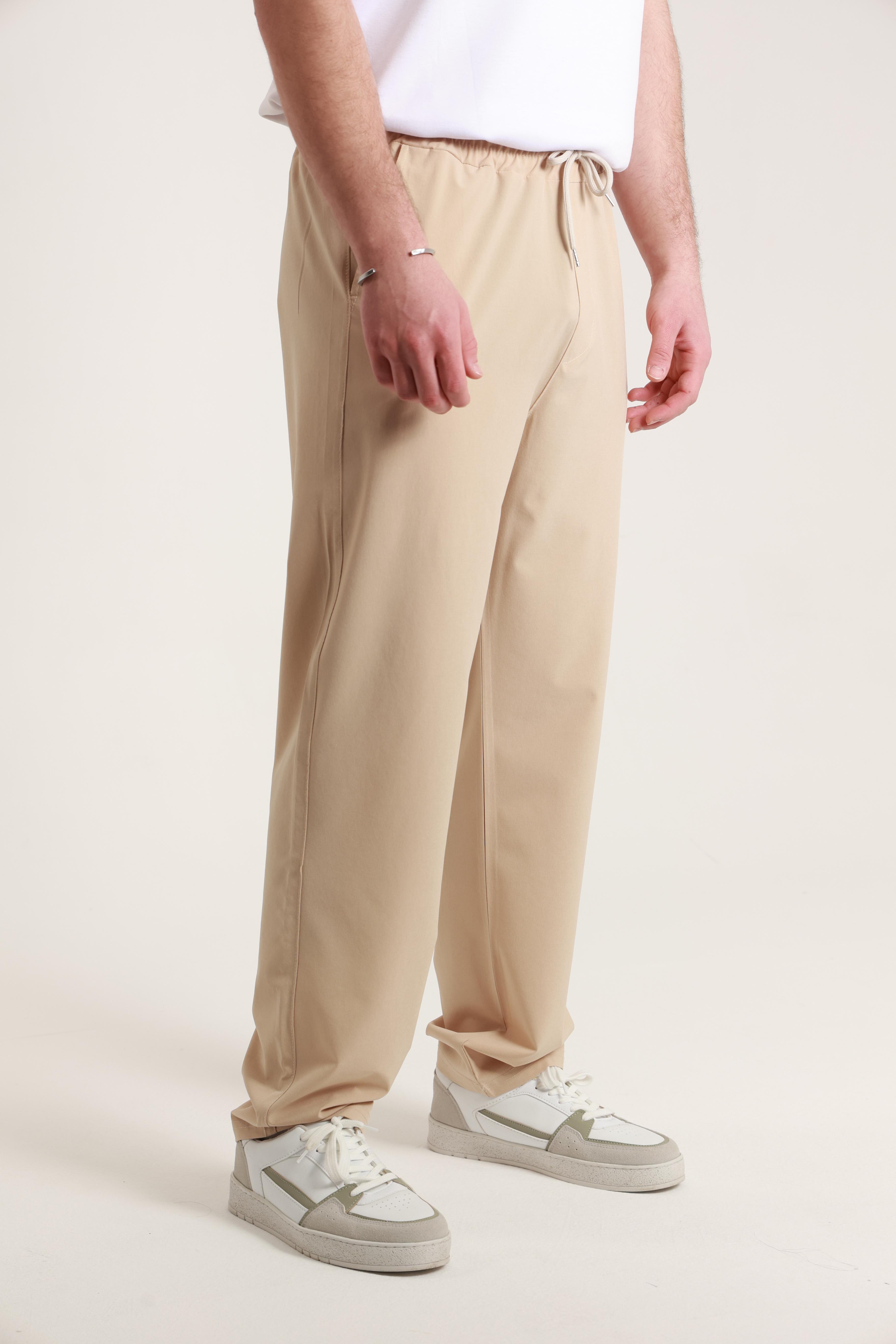 Paraşüt Baggy Eşofman Bej