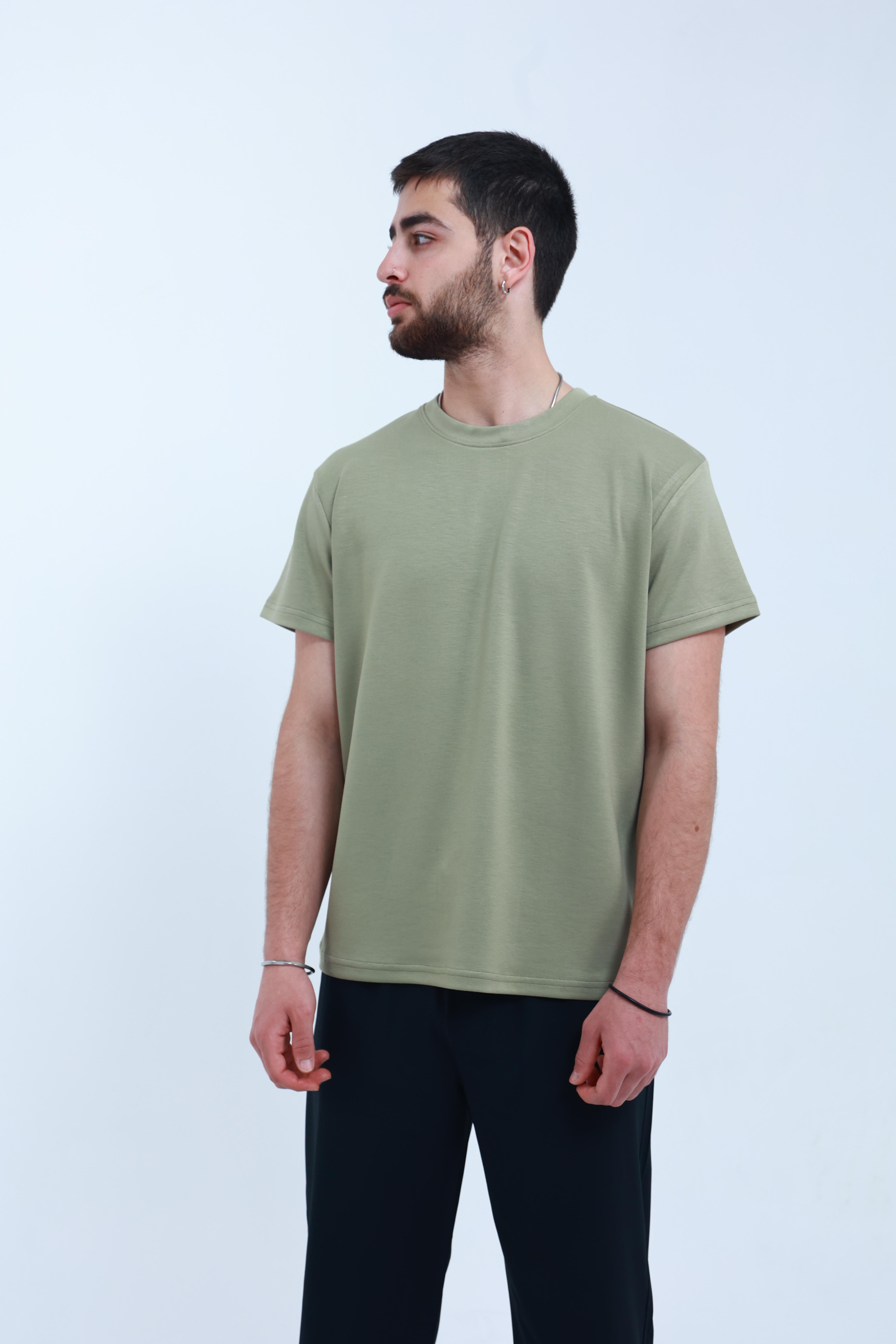 Modal Regular T-Shirt Yeşil